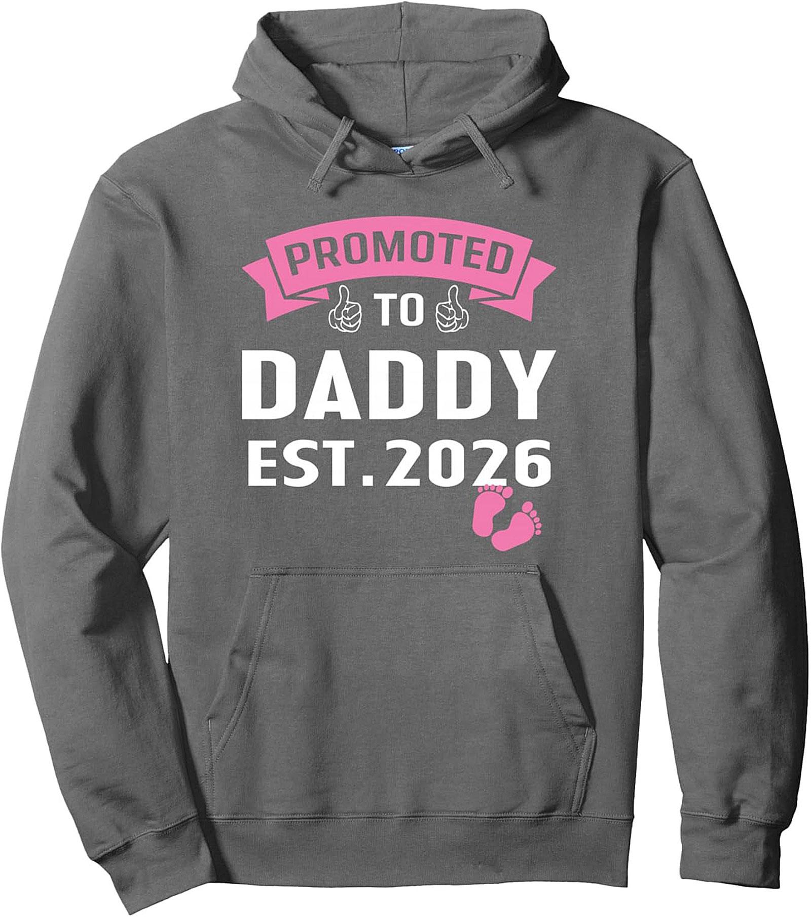 Promoted to Daddy Est. 2026 Graphic Hoodie New Dad Gift