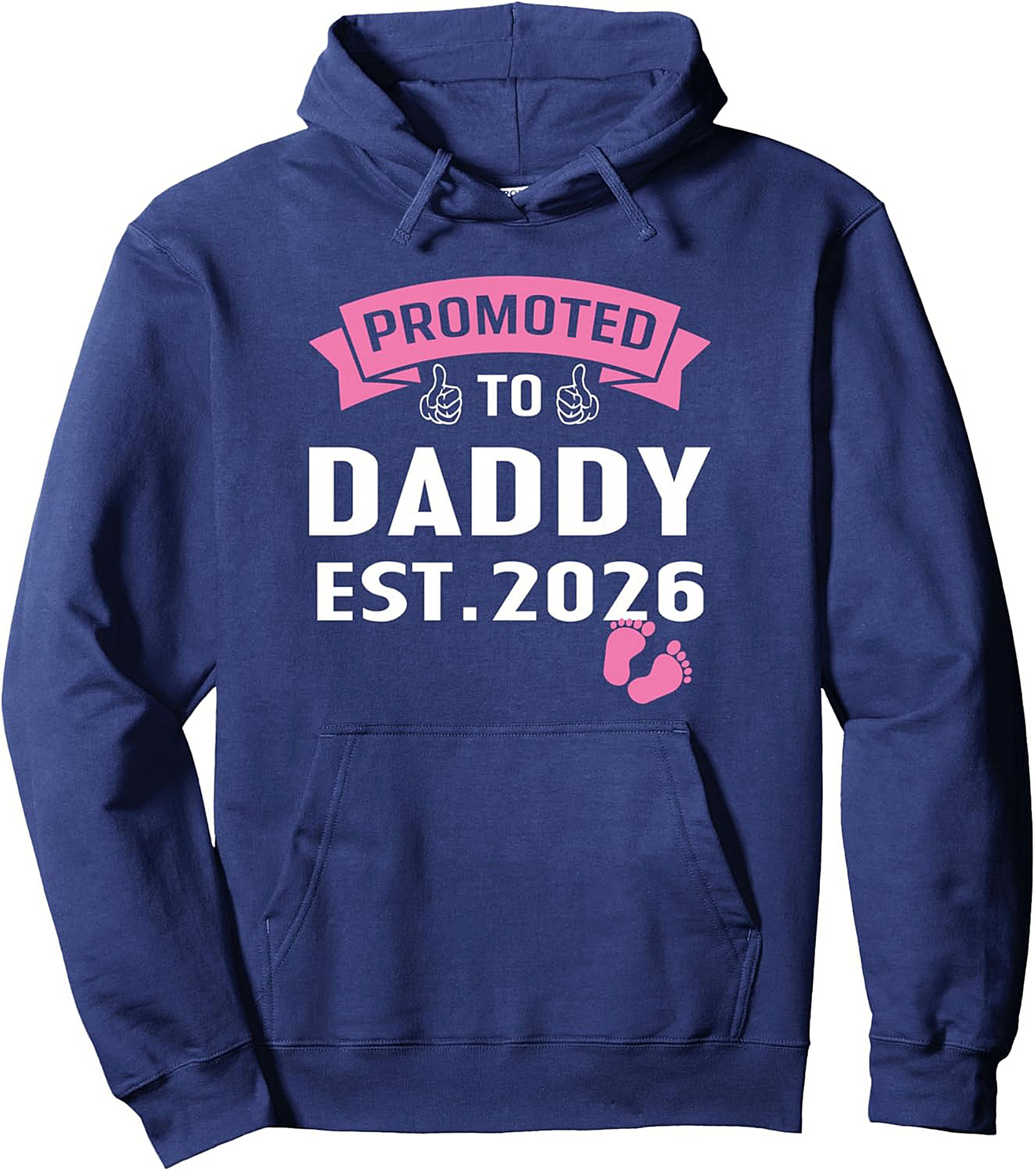 Promoted to Daddy Est. 2026 Graphic Hoodie New Dad Gift