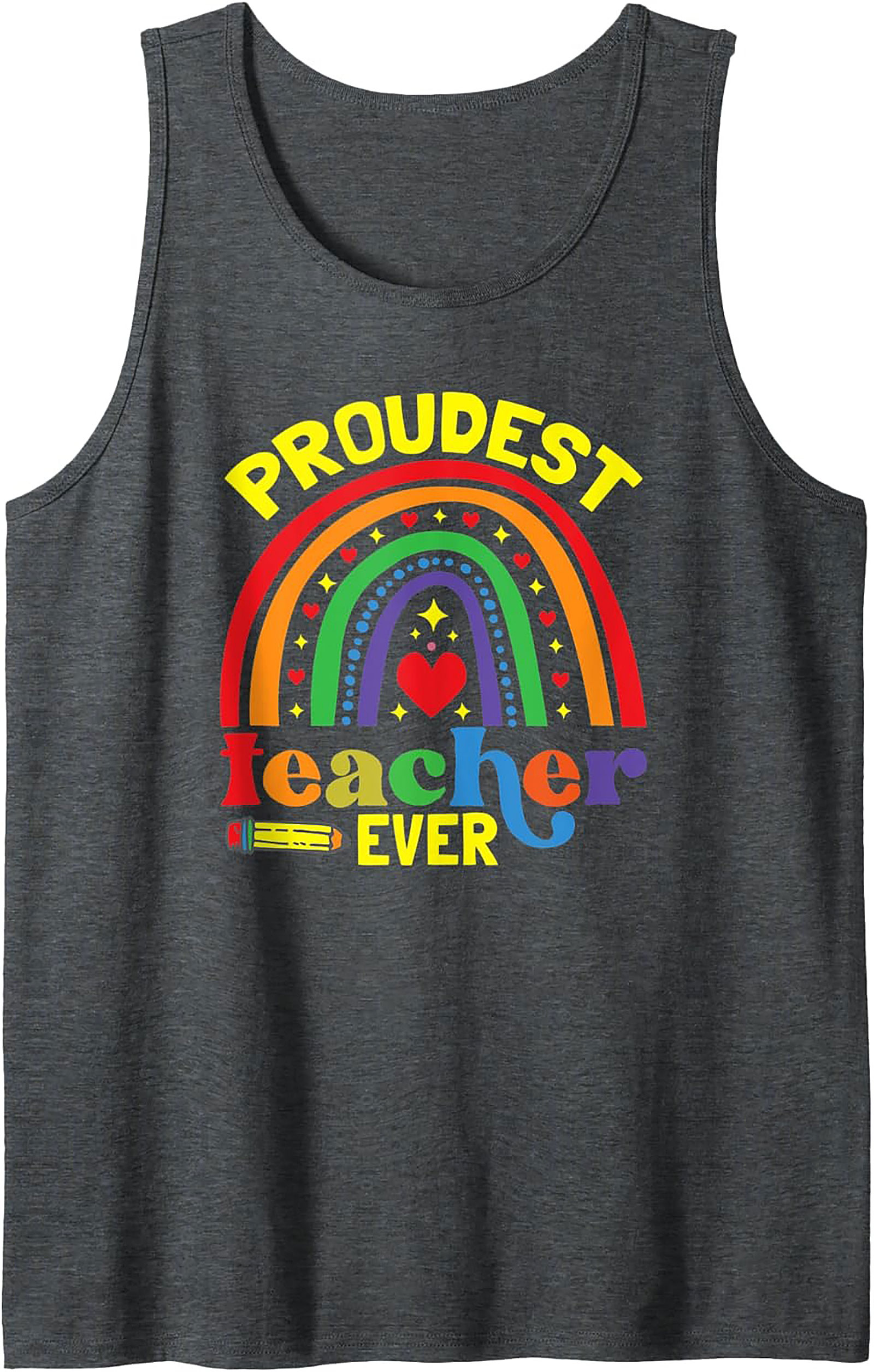 Proudest Teacher Ever Graphic Tank Summer Sleeveless Shirt