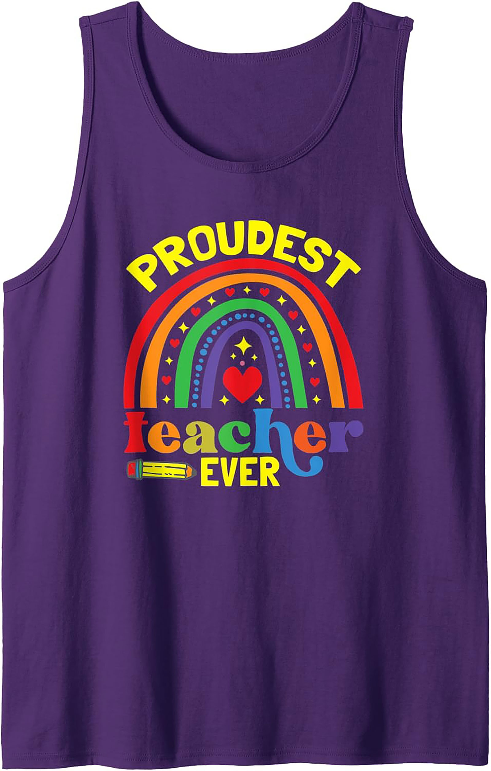 Proudest Teacher Ever Graphic Tank Summer Sleeveless Shirt