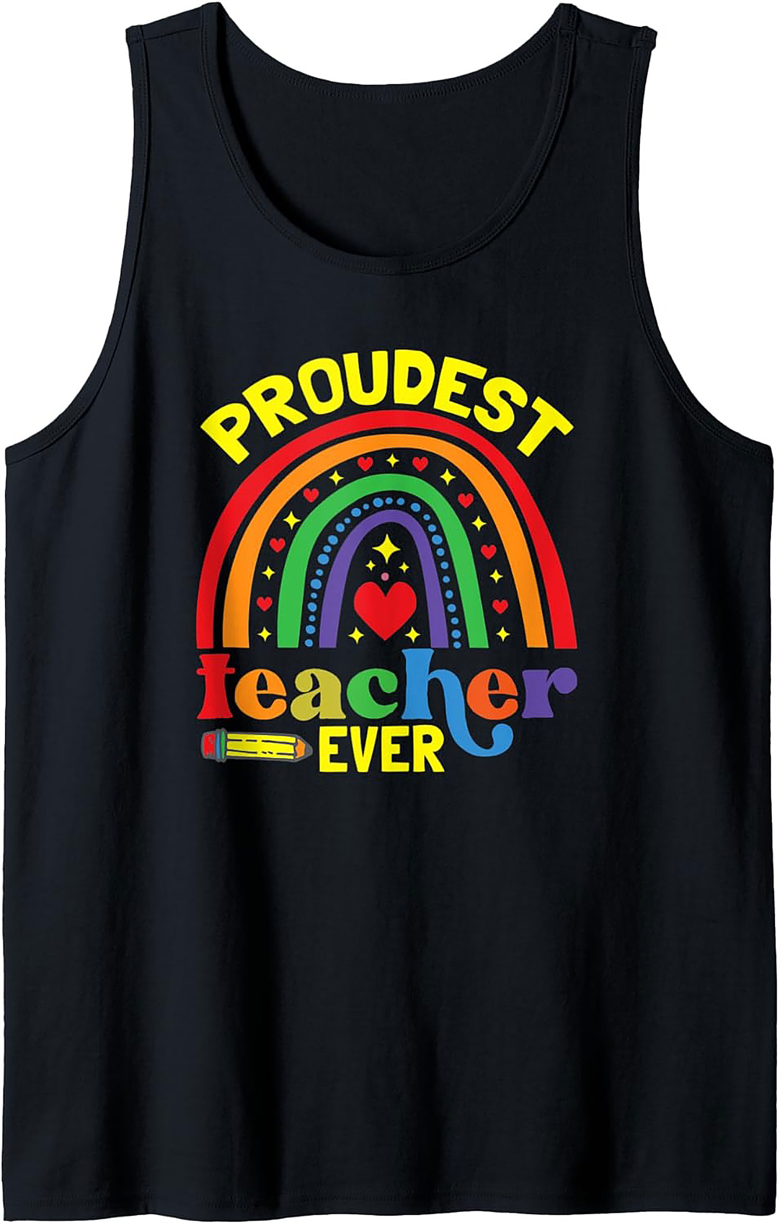 Proudest Teacher Ever Graphic Tank Summer Sleeveless Shirt