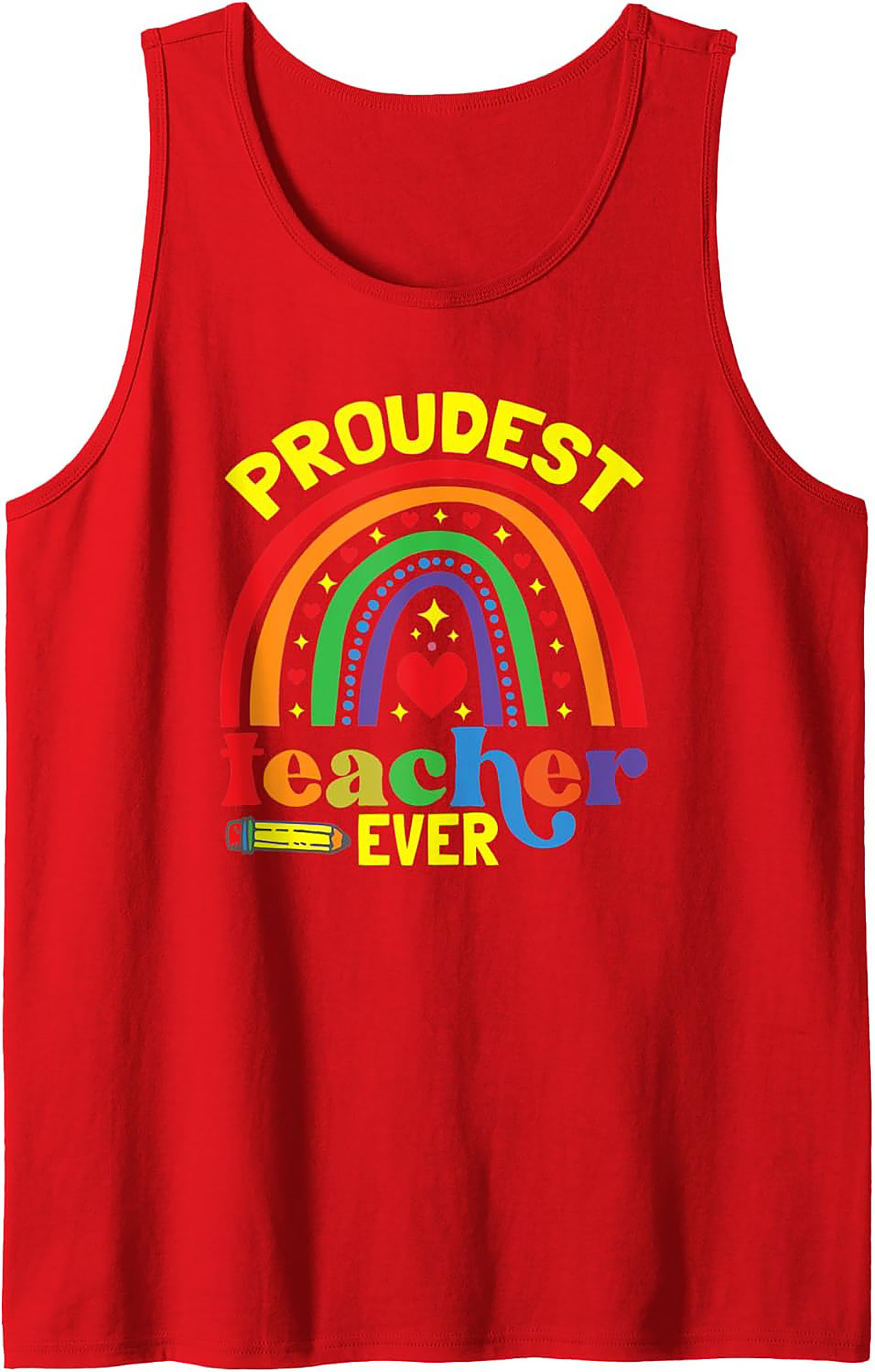 Proudest Teacher Ever Graphic Tank Summer Sleeveless Shirt