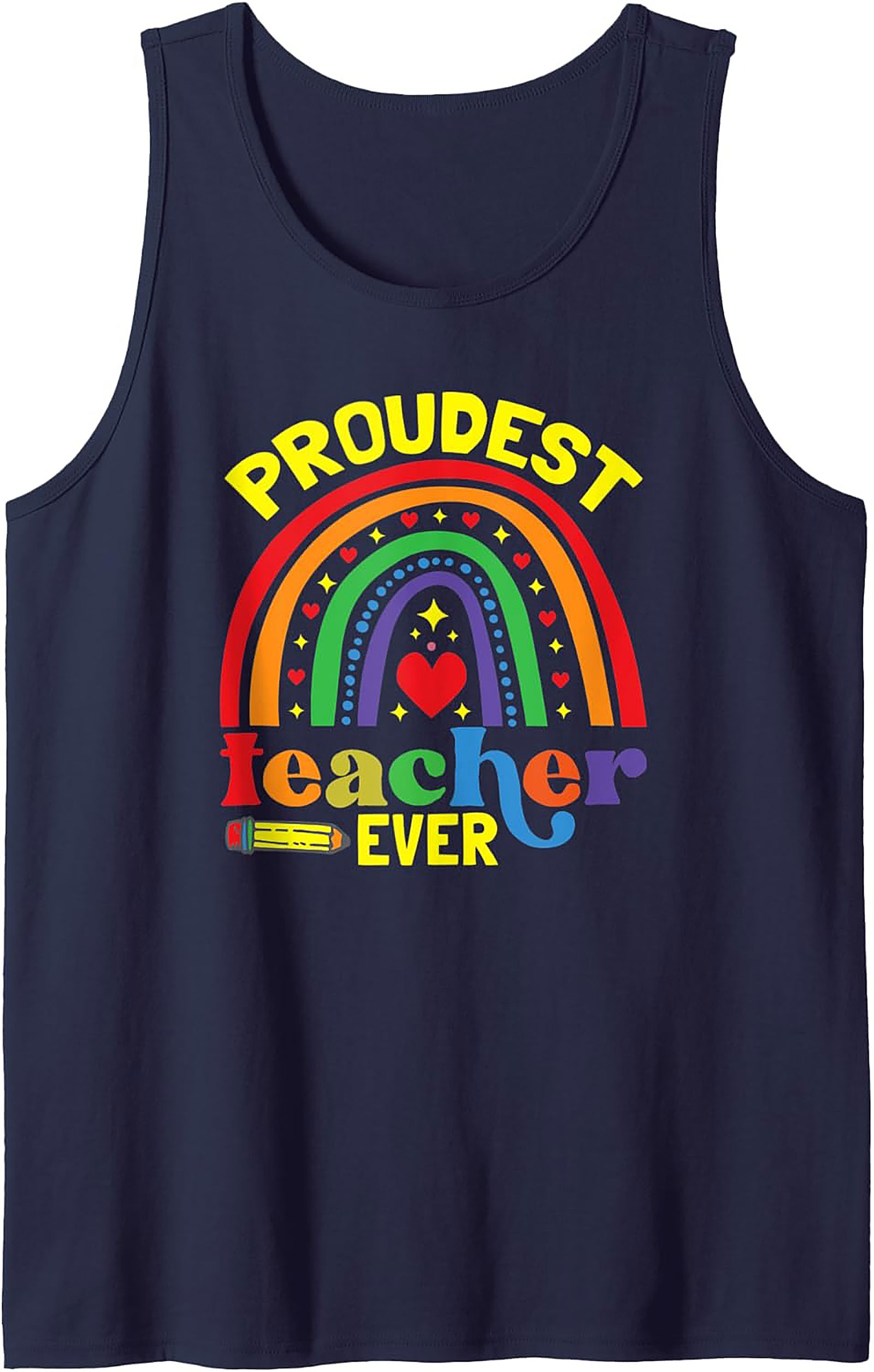 Proudest Teacher Ever Graphic Tank Summer Sleeveless Shirt