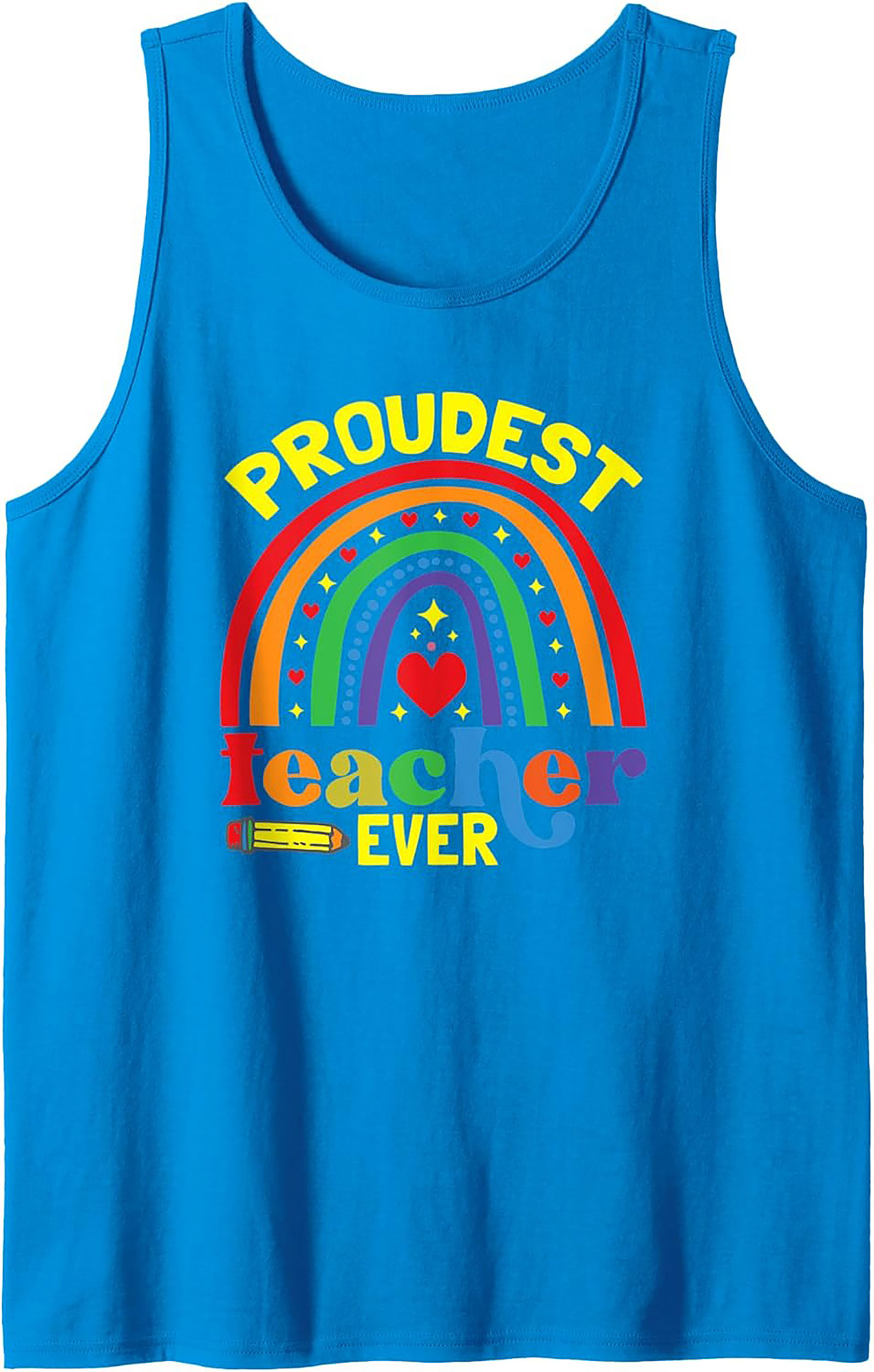 Proudest Teacher Ever Graphic Tank Summer Sleeveless Shirt