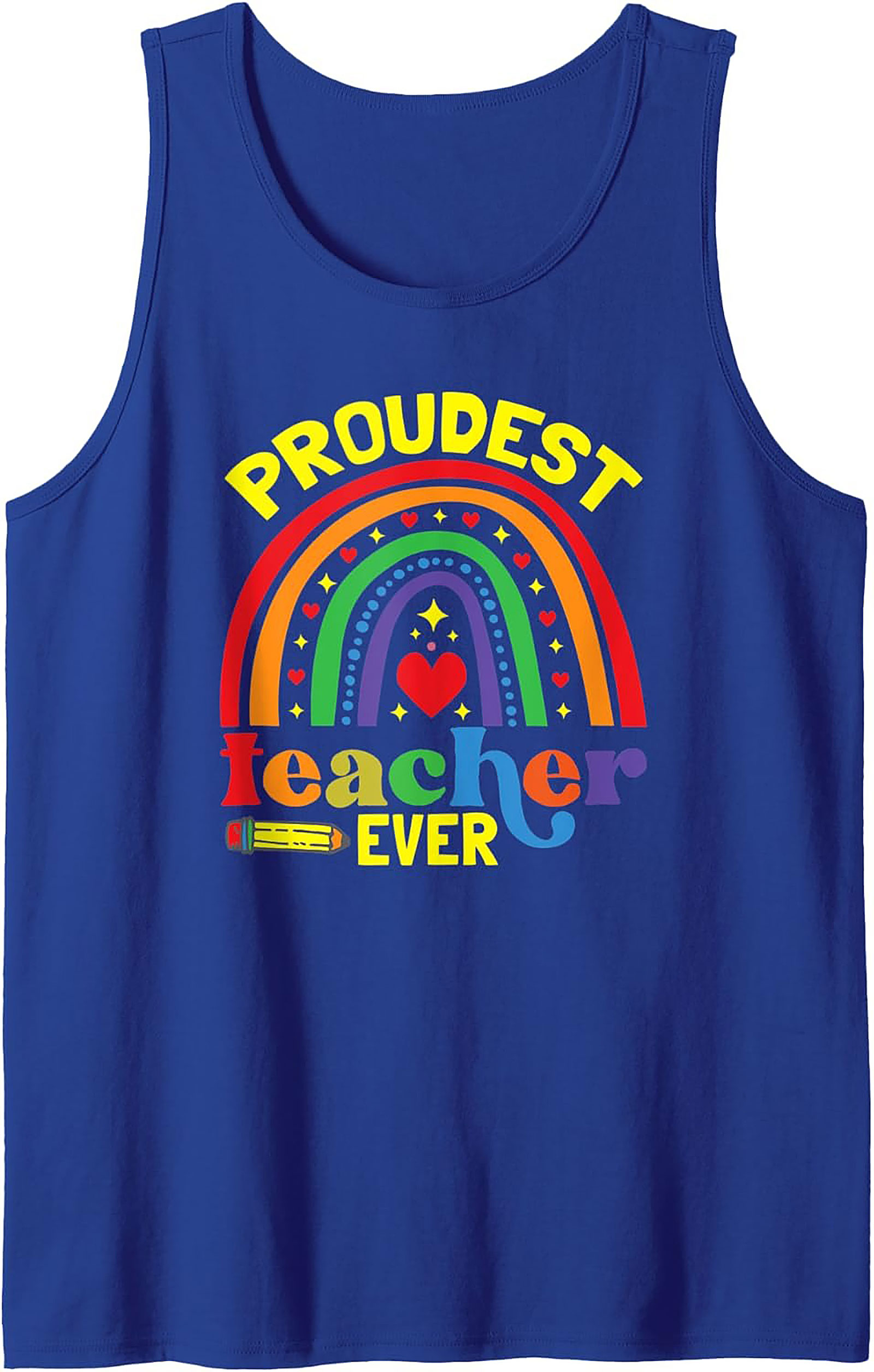 Proudest Teacher Ever Graphic Tank Summer Sleeveless Shirt