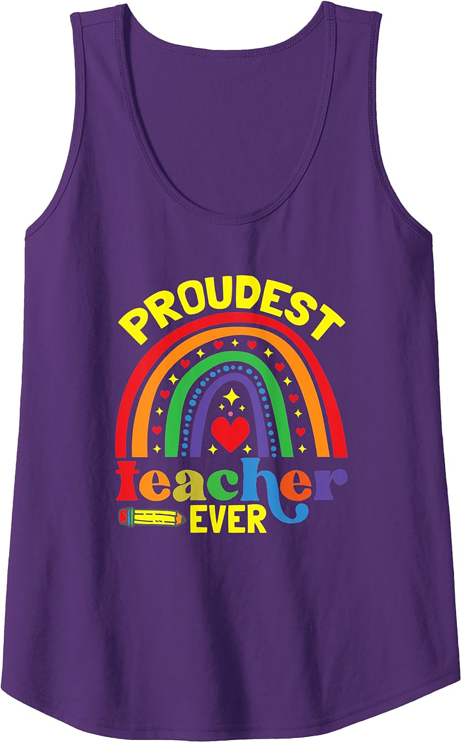 Proudest Teacher Ever Graphic Tank Summer Sleeveless Shirt