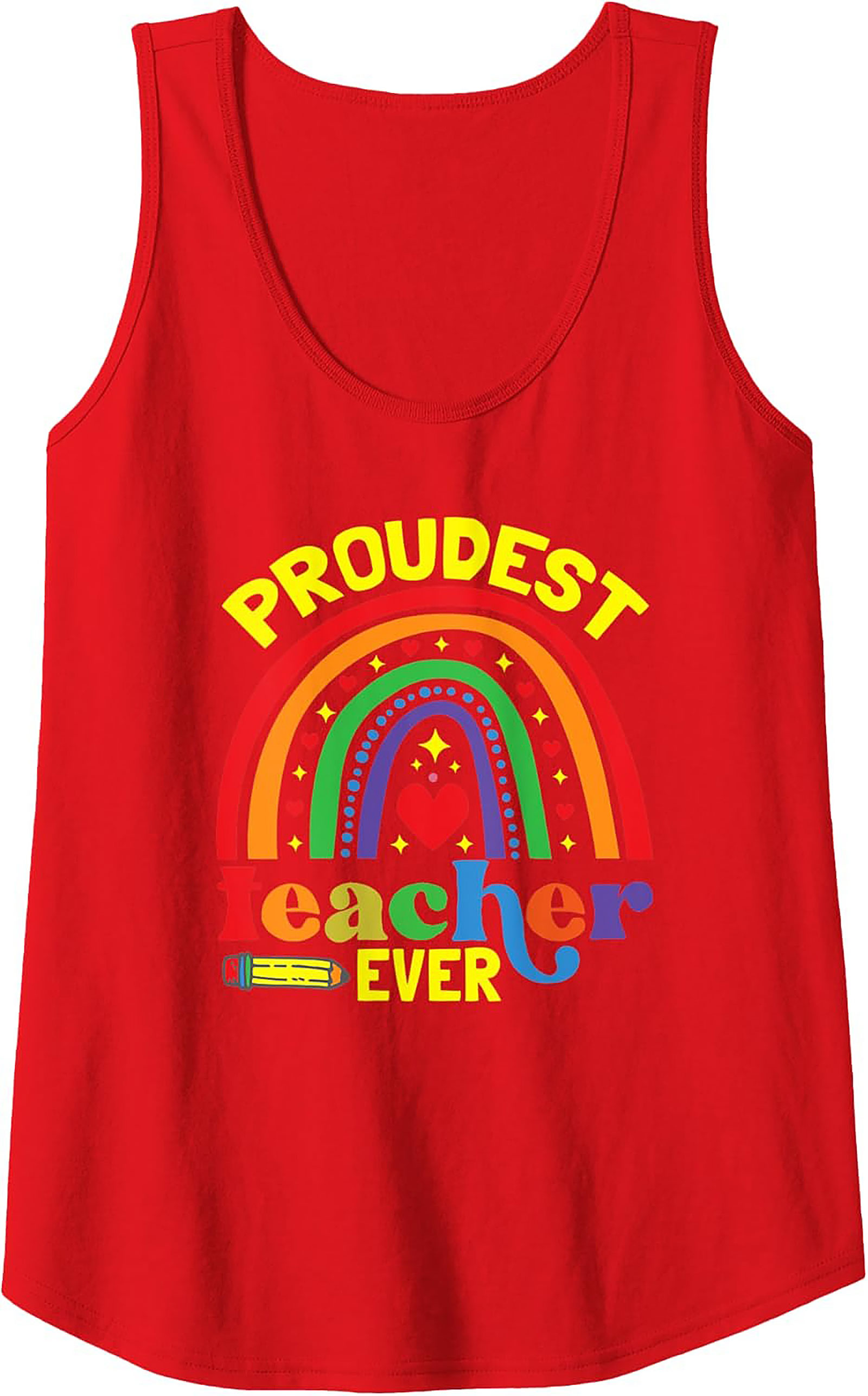 Proudest Teacher Ever Graphic Tank Summer Sleeveless Shirt
