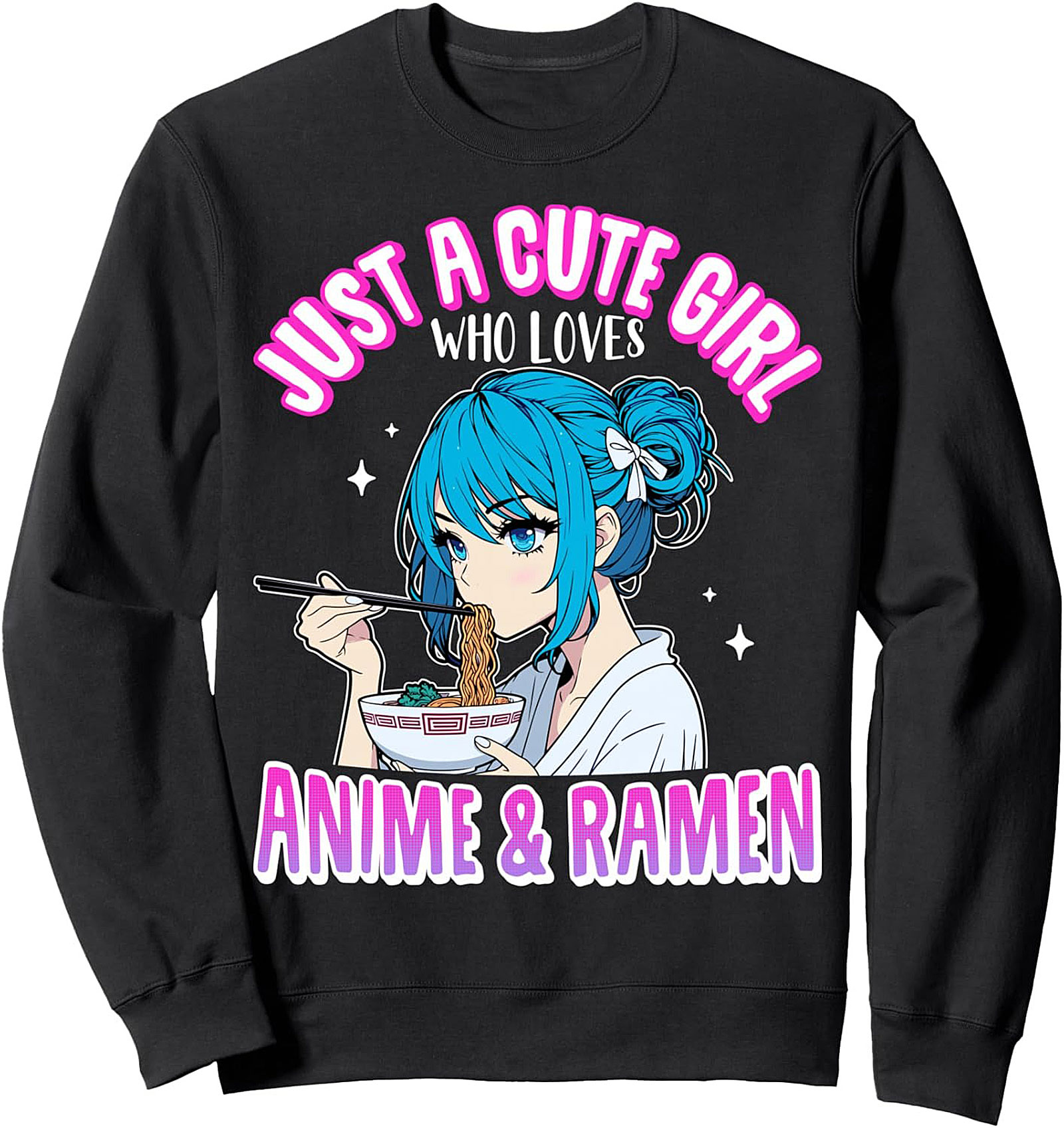 Cute Anime Ramen Sweatshirt | Cozy Kawaii Pullover