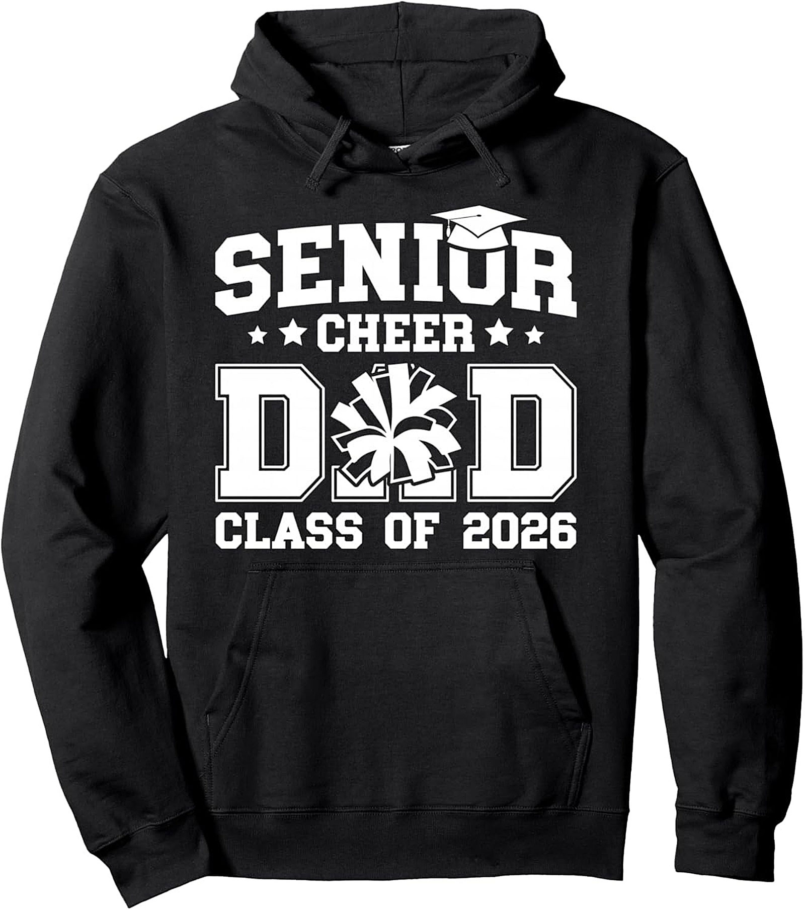 Senior Cheer Dad Pullover Hoodie - Class of 2026 Gift
