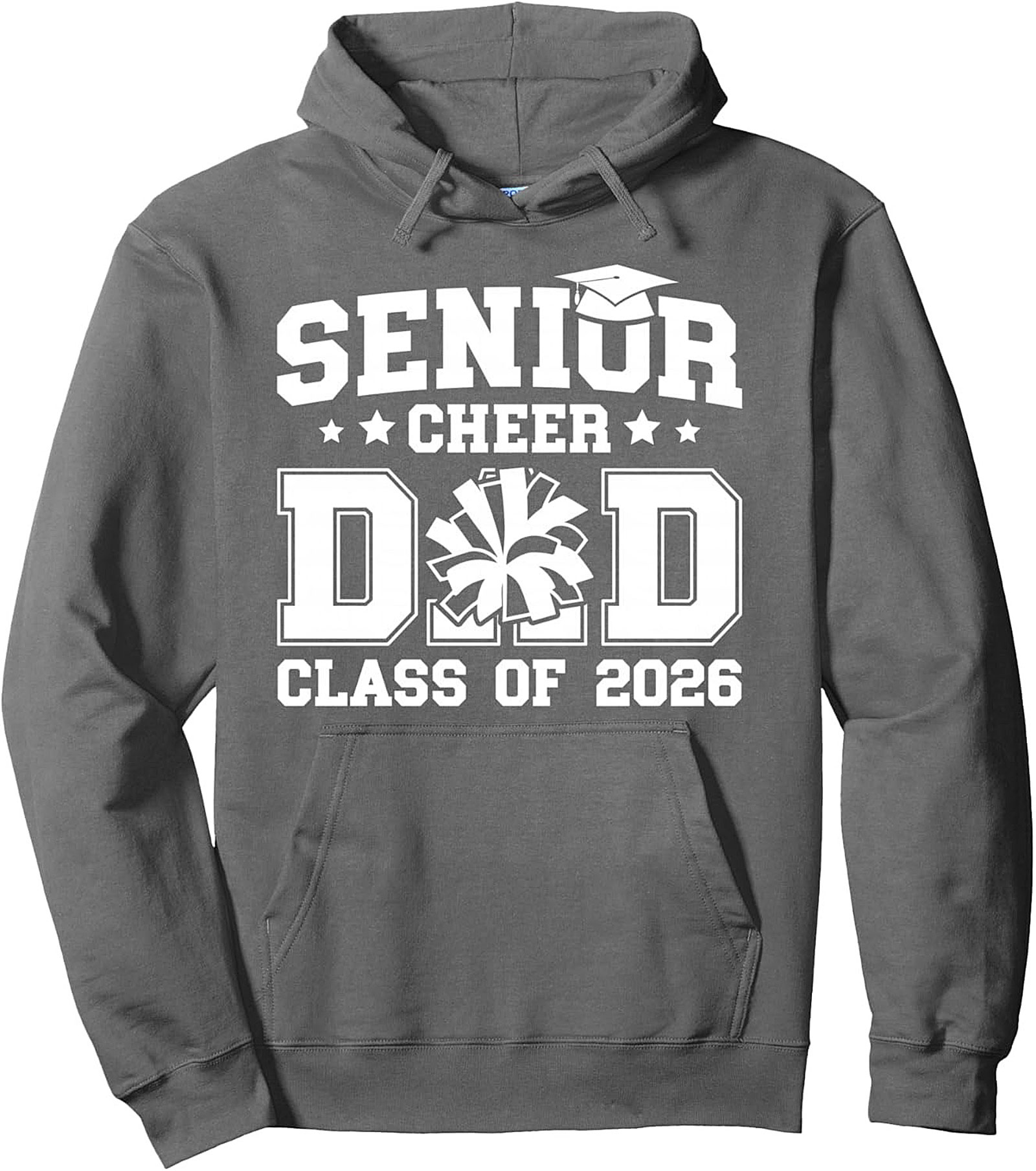 Senior Cheer Dad Pullover Hoodie - Class of 2026 Gift