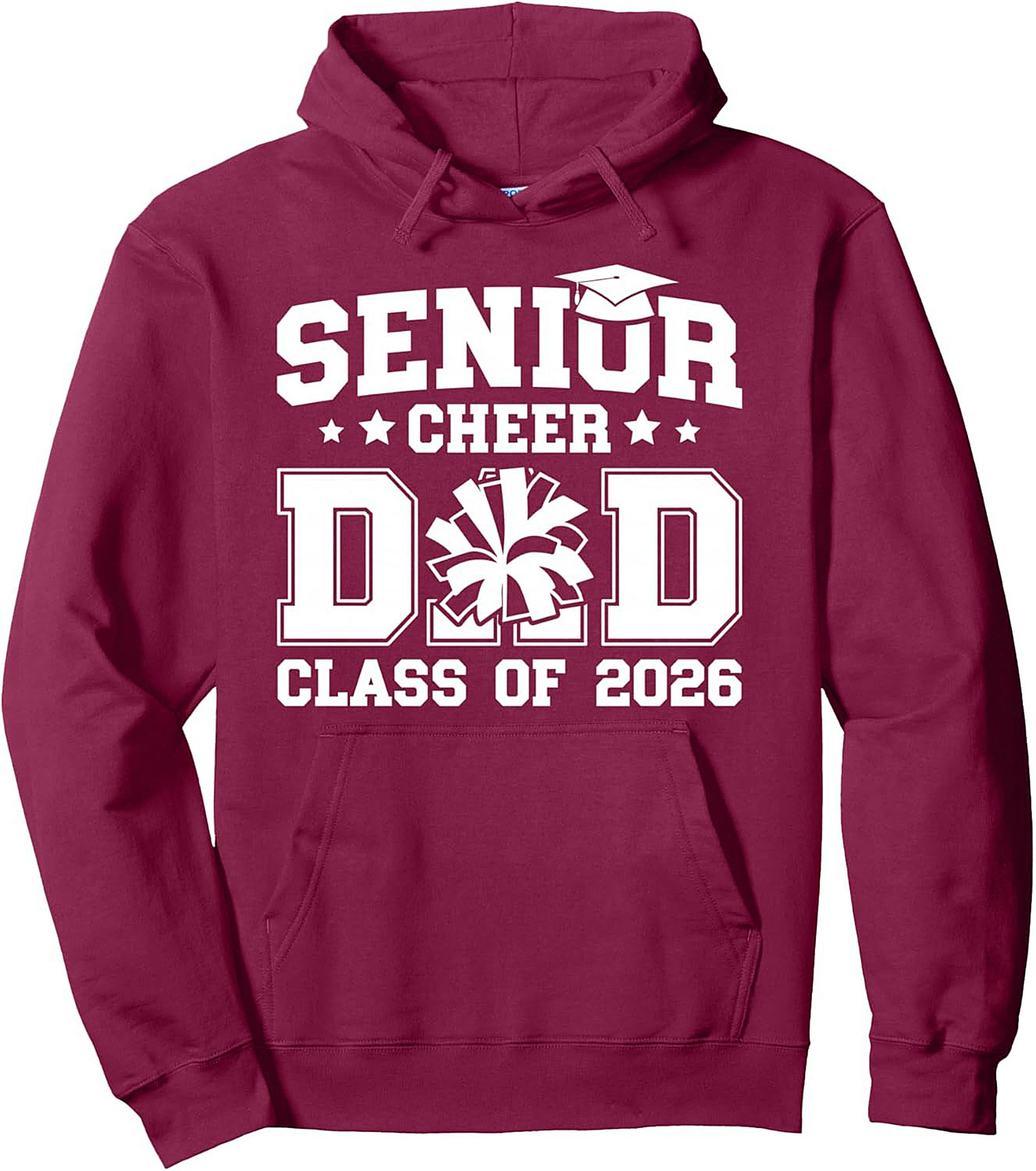 Senior Cheer Dad Pullover Hoodie - Class of 2026 Gift