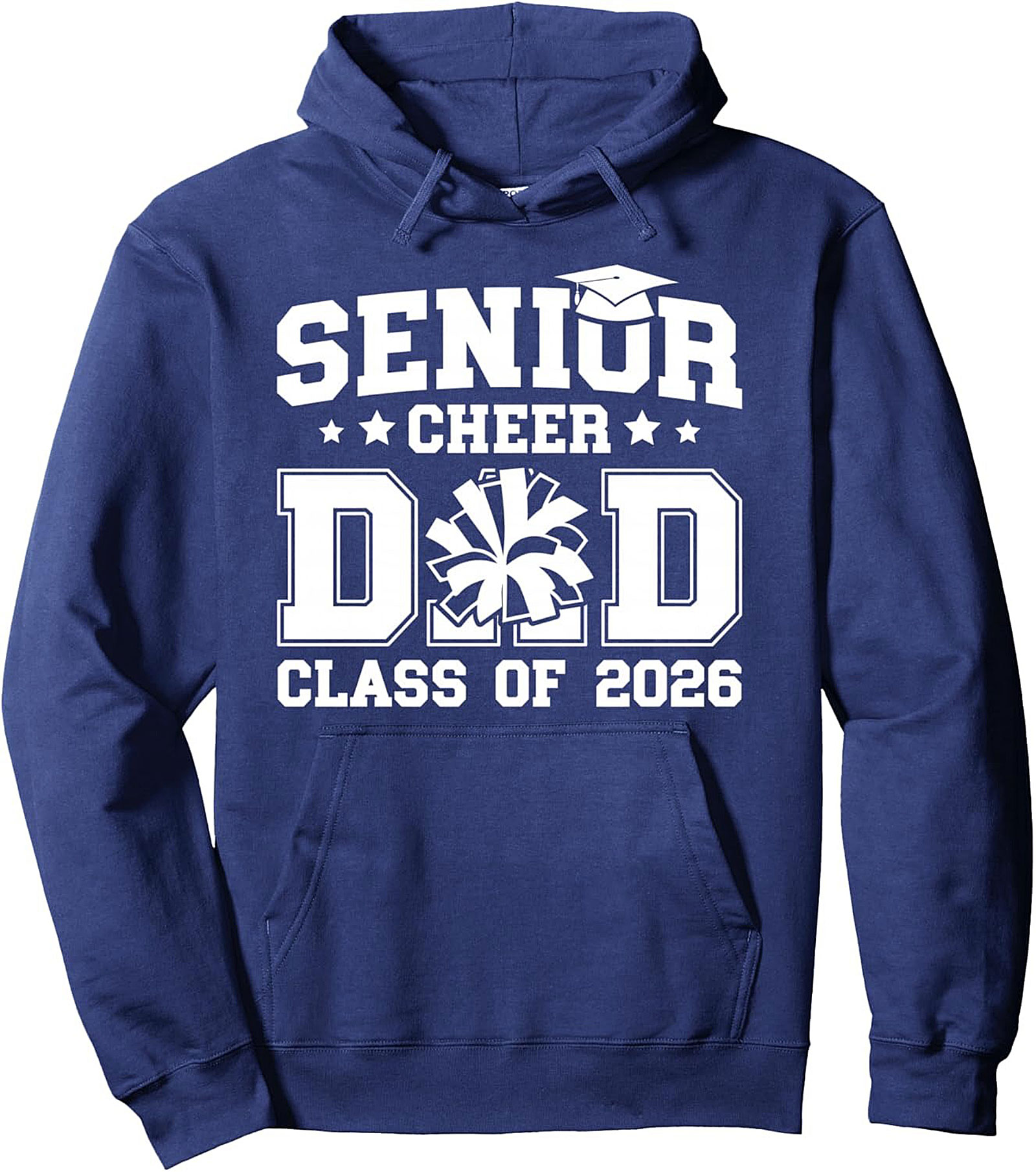 Senior Cheer Dad Pullover Hoodie - Class of 2026 Gift