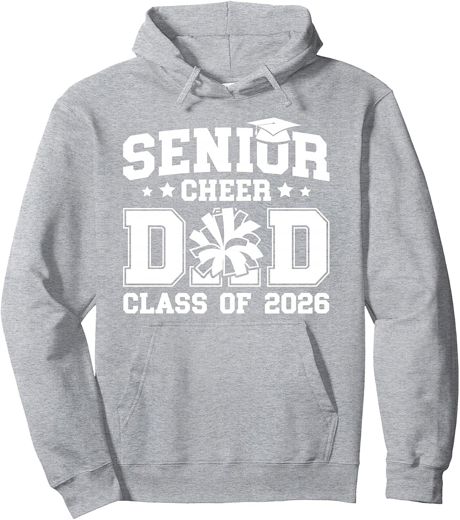 Senior Cheer Dad Pullover Hoodie - Class of 2026 Gift