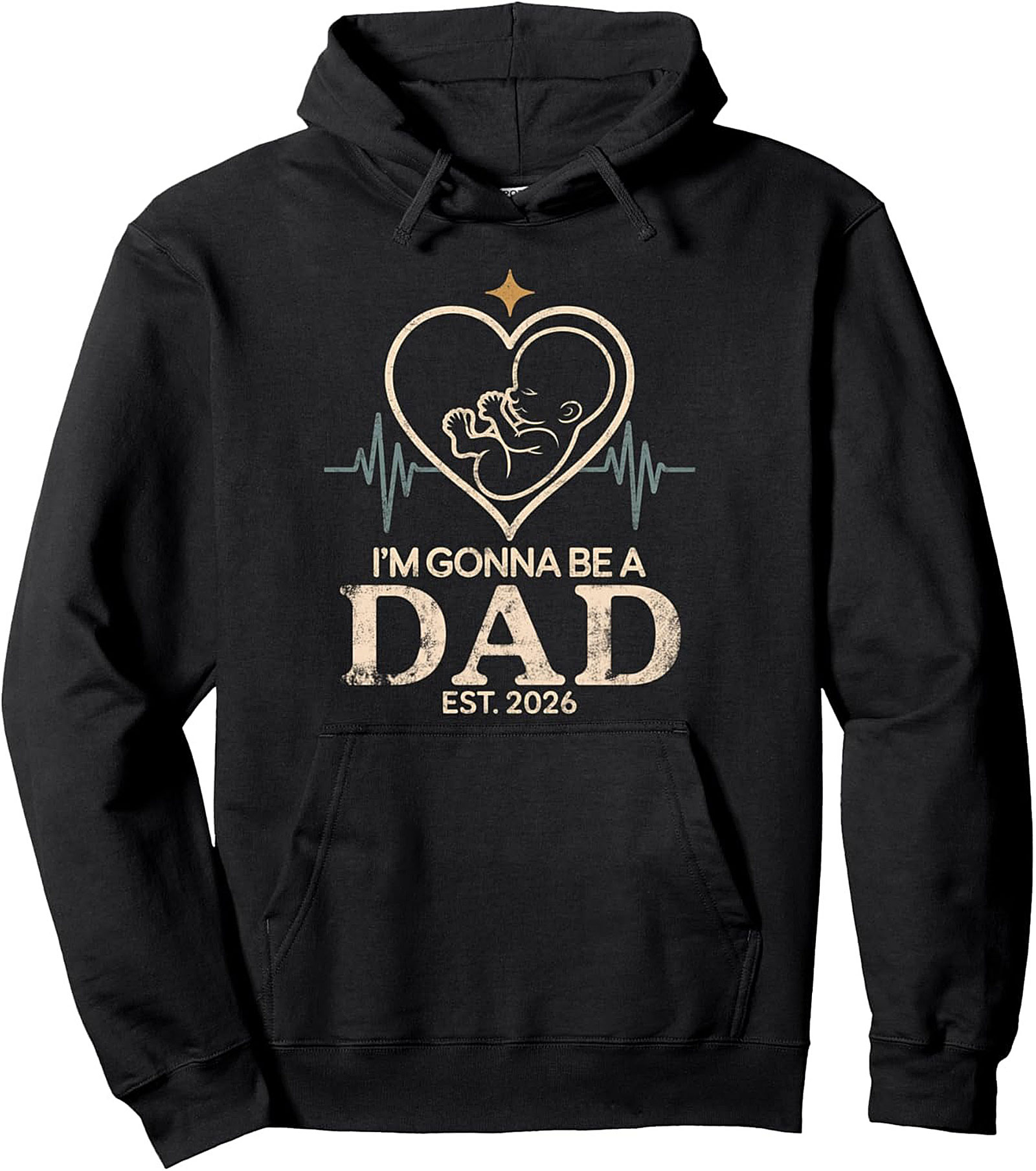 Expectant Dad Pullover Hoodie Est. 2026 Pregnancy Gift