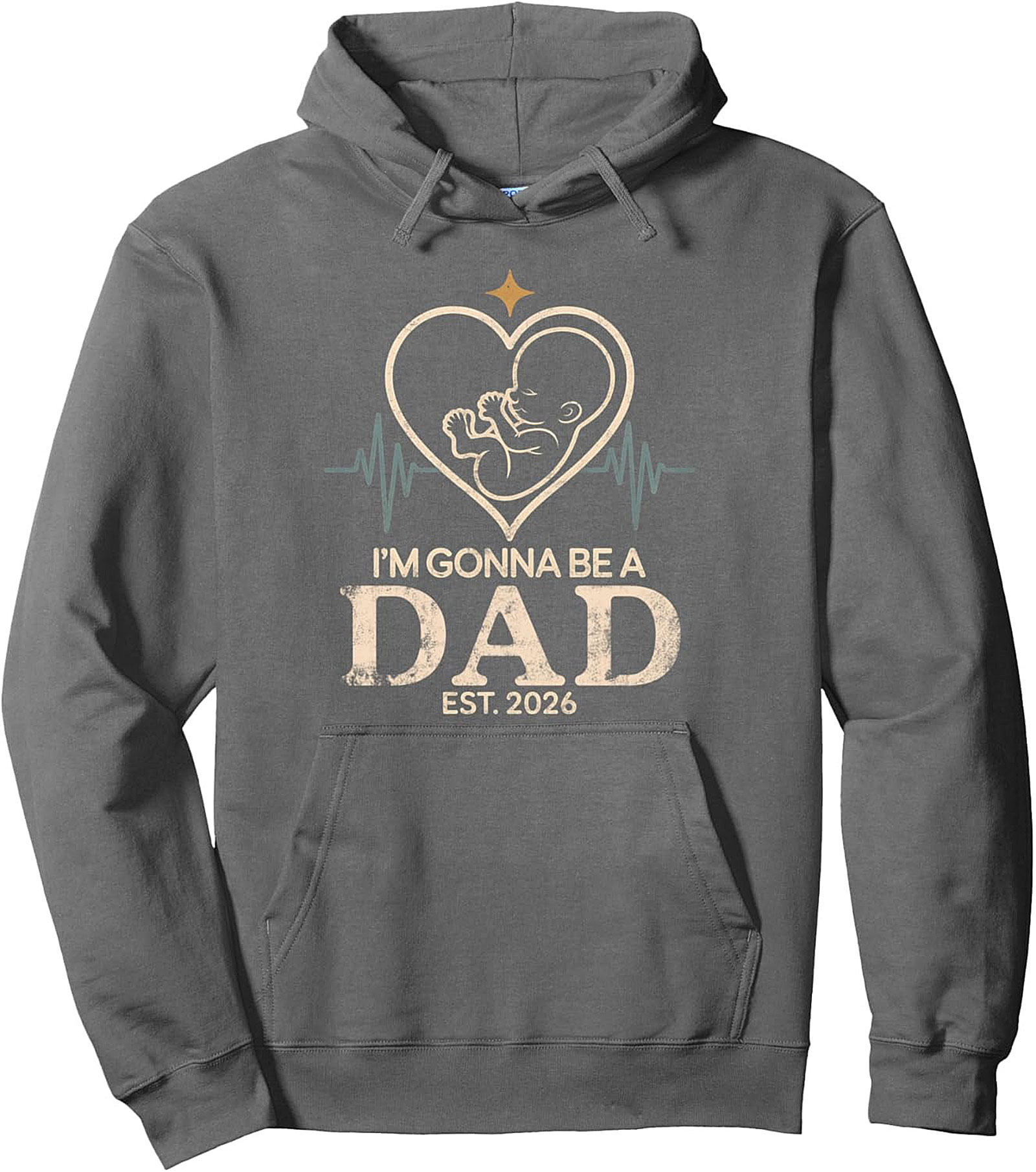 Expectant Dad Pullover Hoodie Est. 2026 Pregnancy Gift