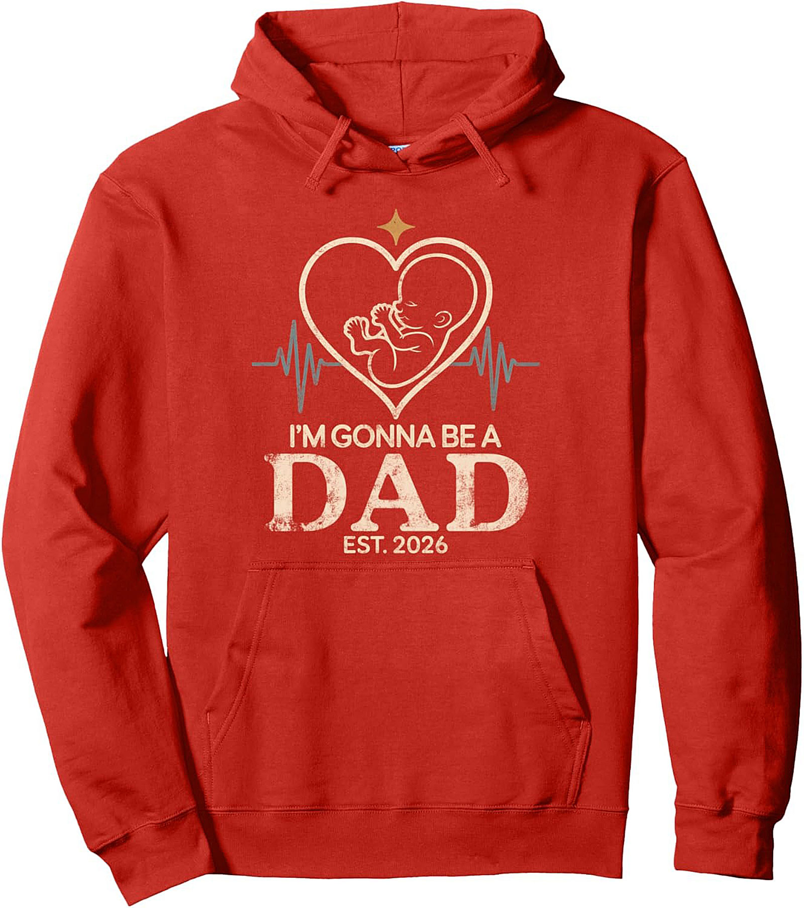 Expectant Dad Pullover Hoodie Est. 2026 Pregnancy Gift