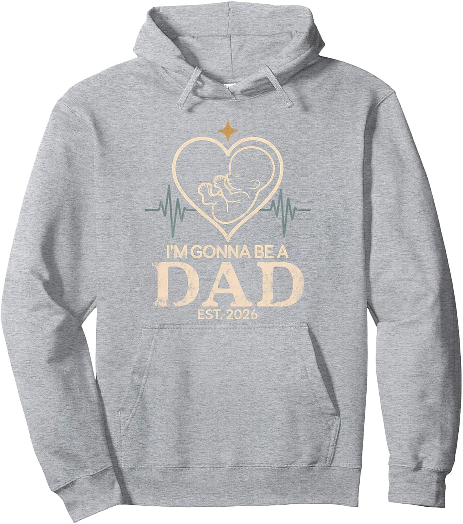 Expectant Dad Pullover Hoodie Est. 2026 Pregnancy Gift