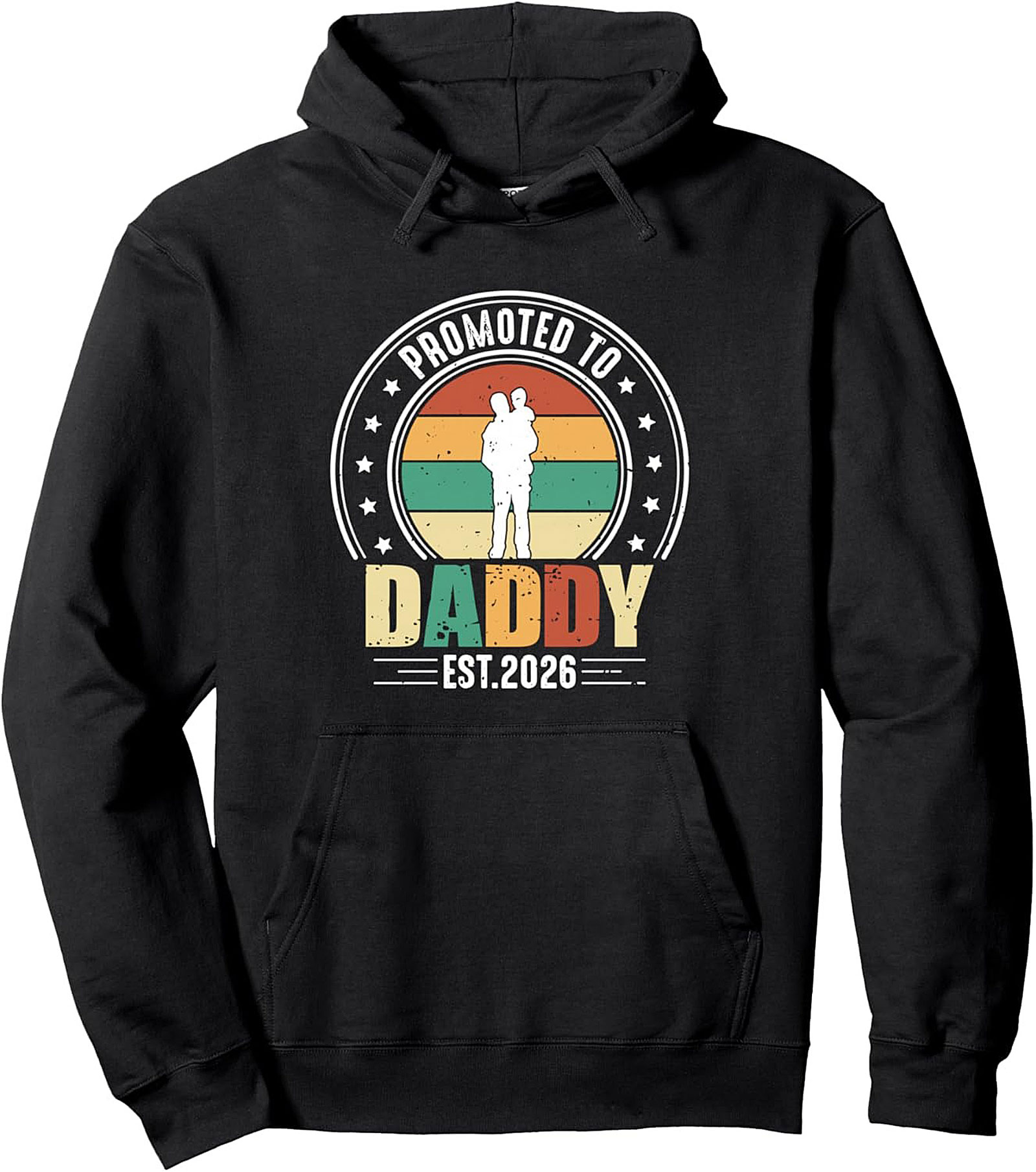 Promoted to Daddy Est. 2026 Graphic Hoodie New Dad Gift