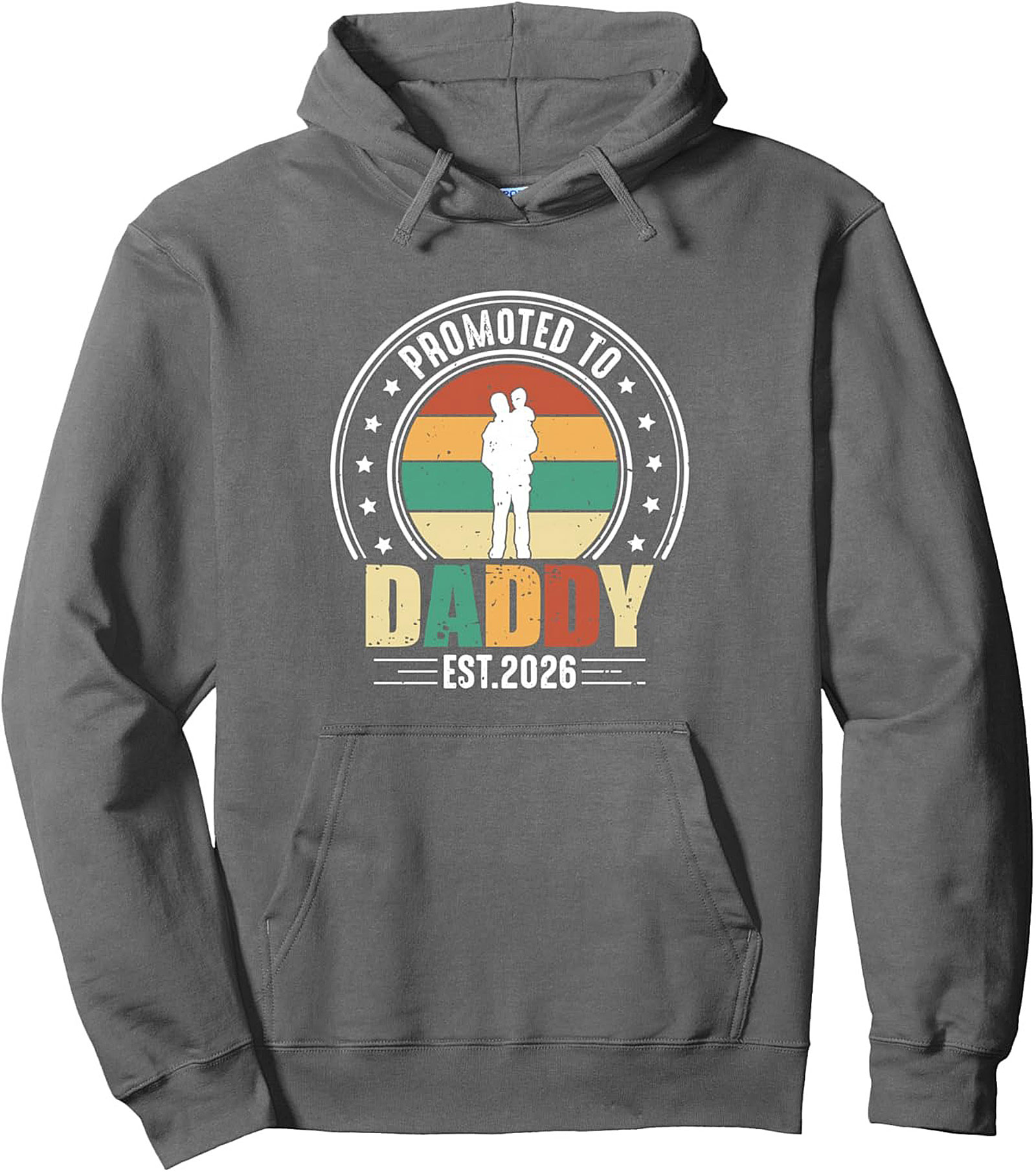 Promoted to Daddy Est. 2026 Graphic Hoodie New Dad Gift