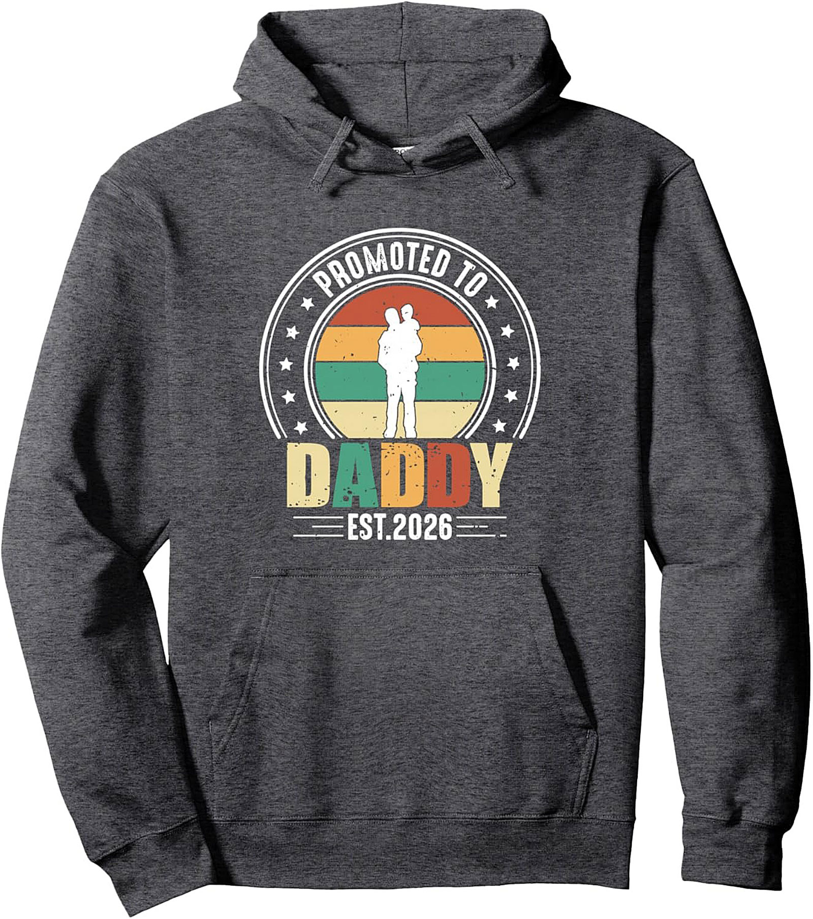 Promoted to Daddy Est. 2026 Graphic Hoodie New Dad Gift