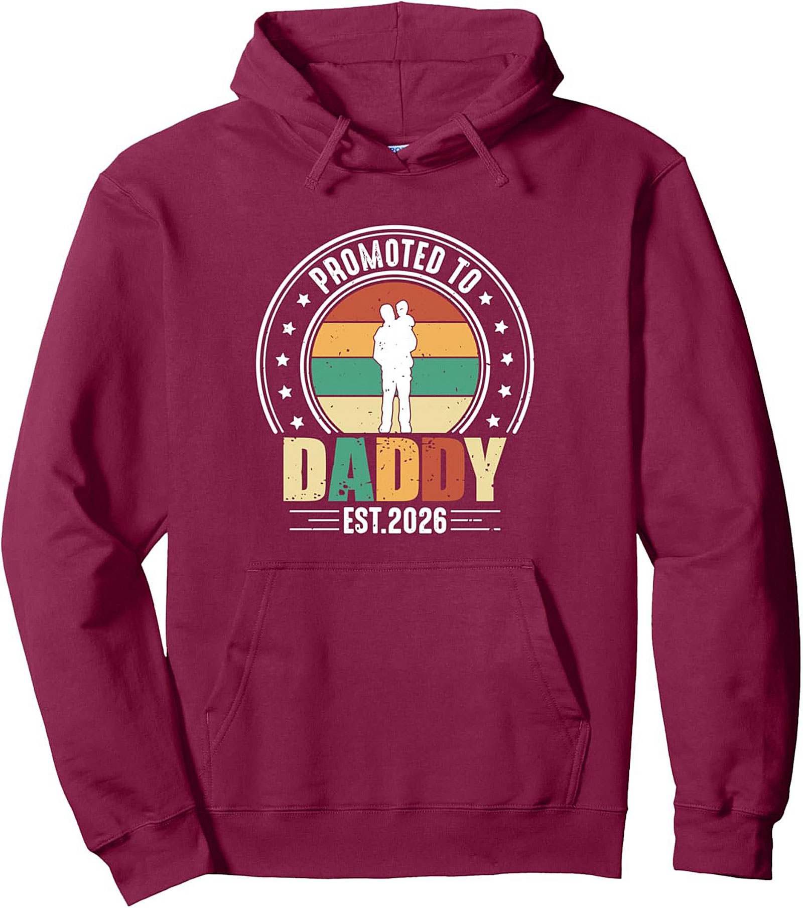 Promoted to Daddy Est. 2026 Graphic Hoodie New Dad Gift