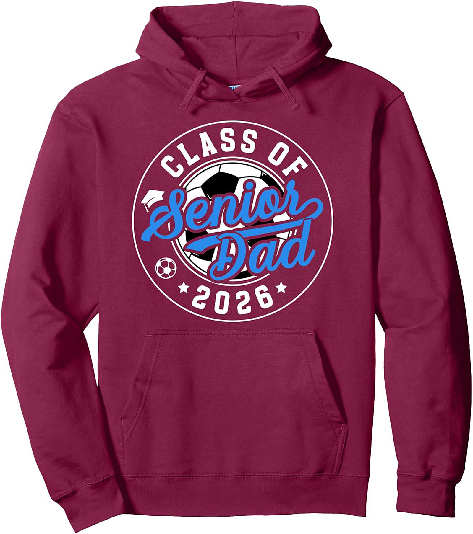 Soccer Senior Dad 2026 Pullover Hoodie Class of 2026 Gift