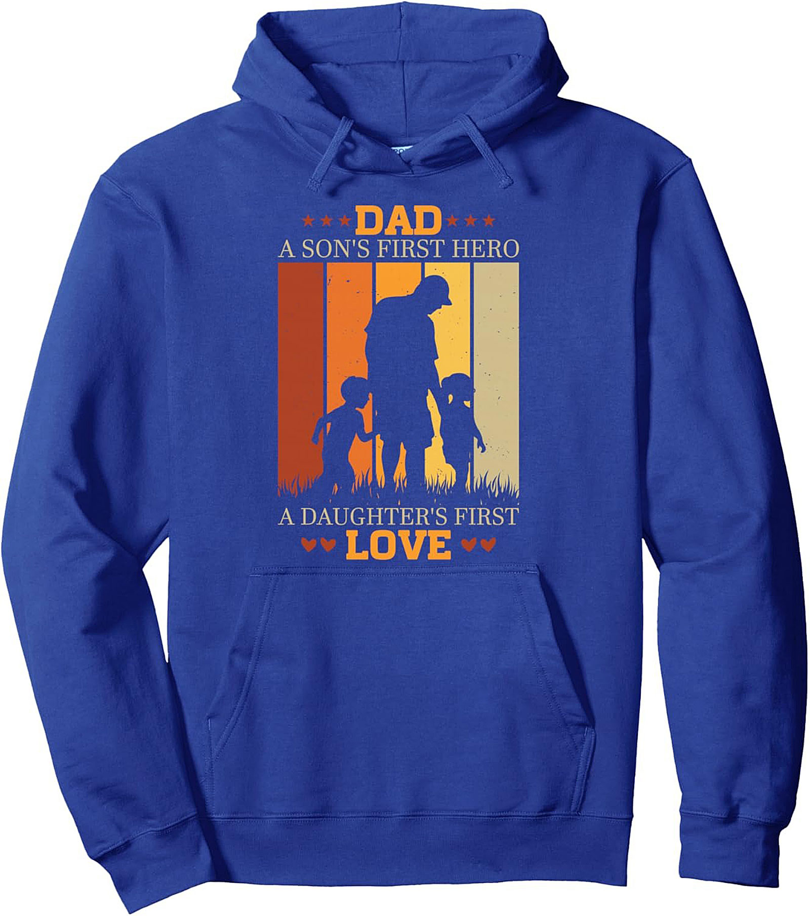 Dad First Hero Pullover Hoodie Vintage Gift for Dad