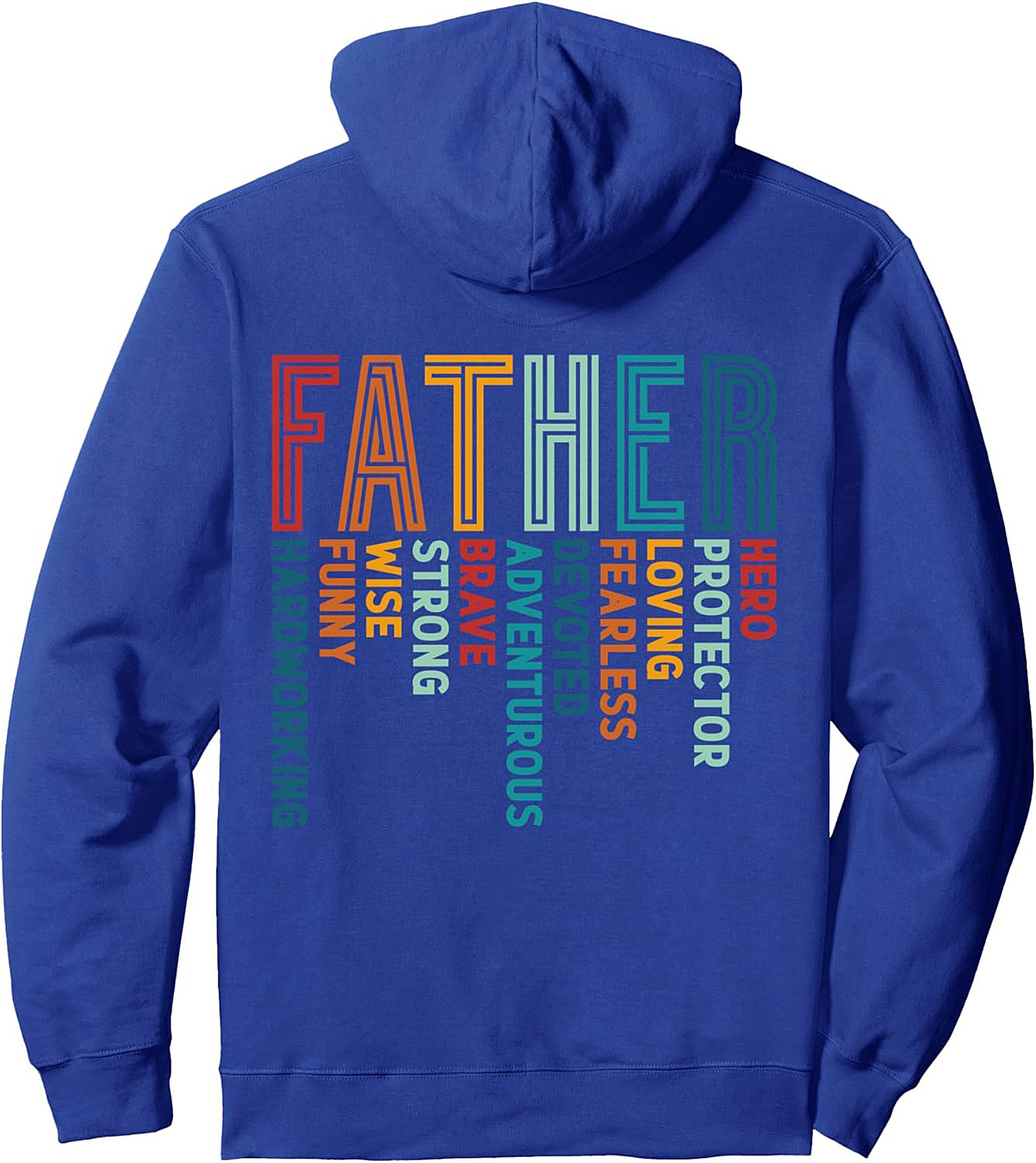 Fatherhood Graphic Hoodie Hero Dad Pullover Gift Idea