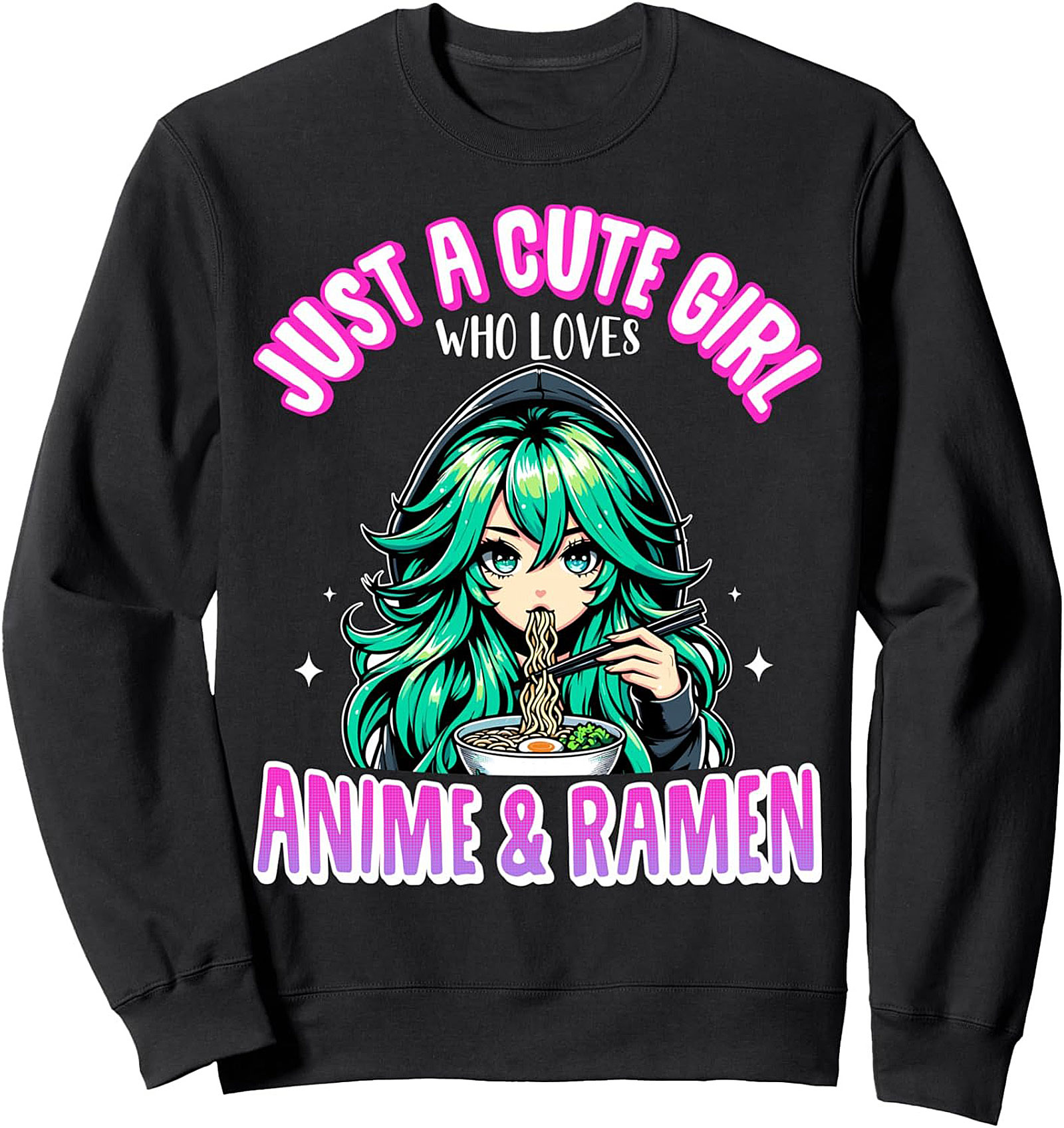Anime Ramen Crewneck Sweatshirt | Cozy Otaku Pullover Gift