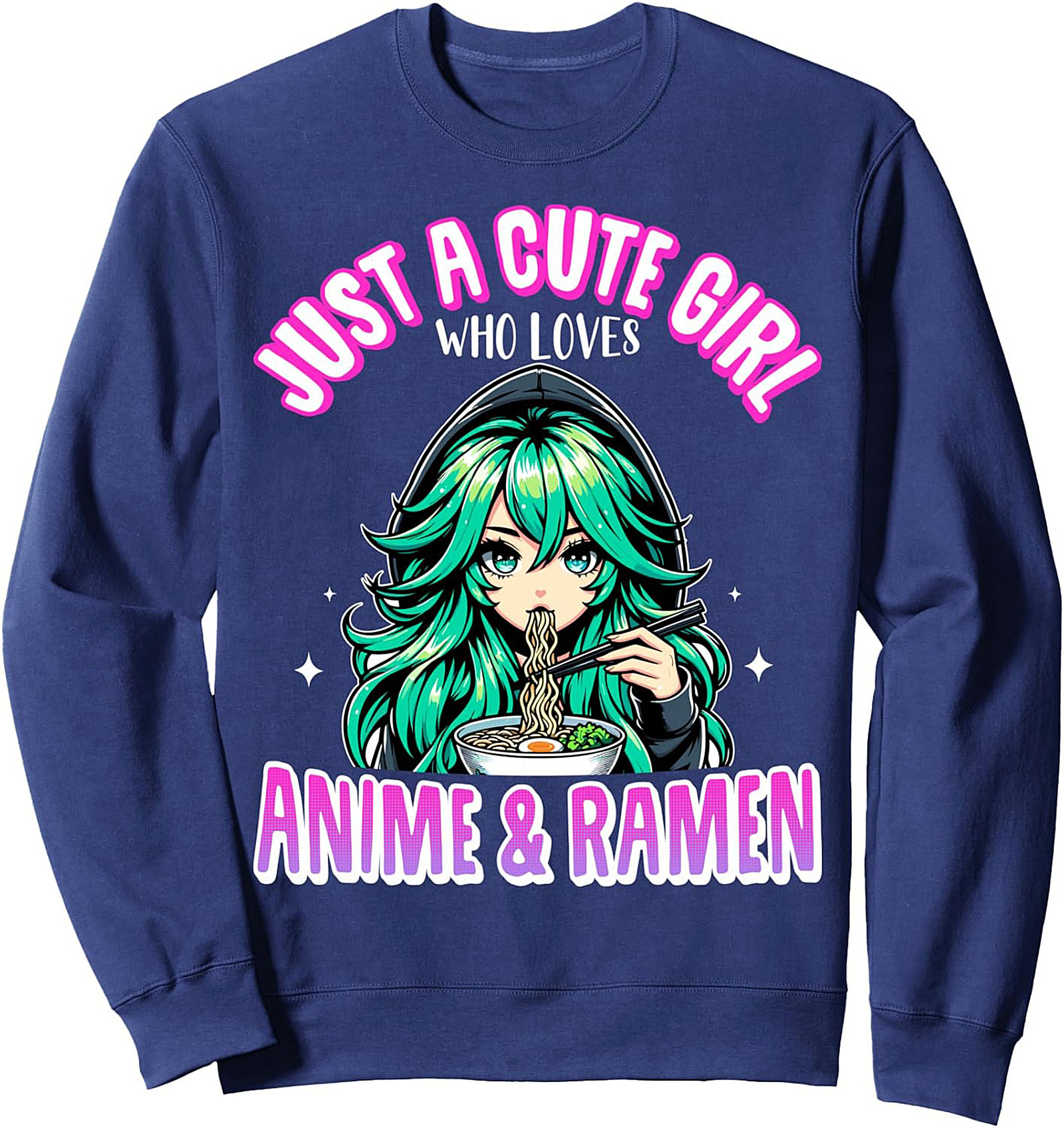 Anime Ramen Crewneck Sweatshirt | Cozy Otaku Pullover Gift
