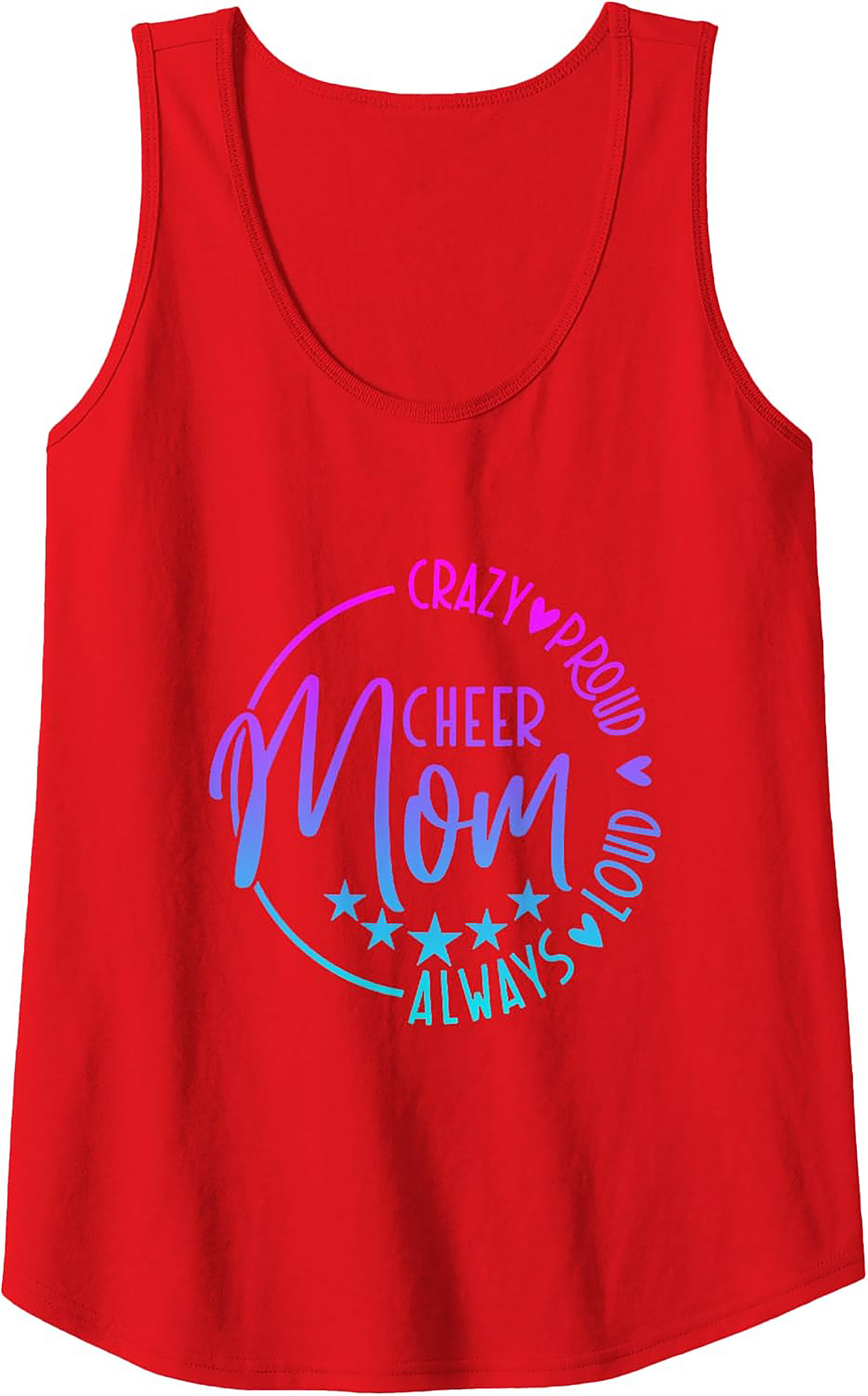 Cheer Mom Graphic Tank Top Always Loud Spirit Wear