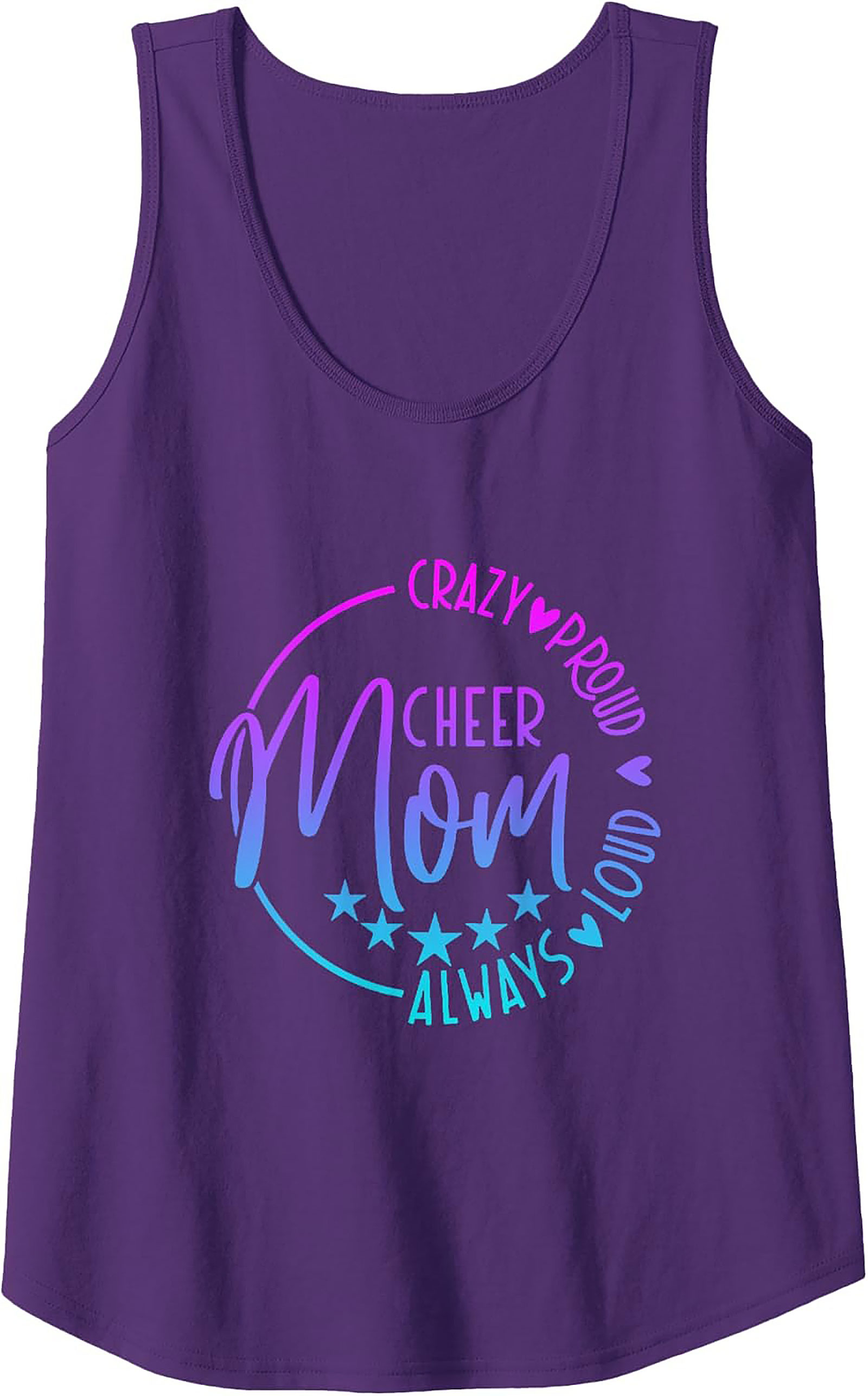 Cheer Mom Graphic Tank Top Always Loud Spirit Wear