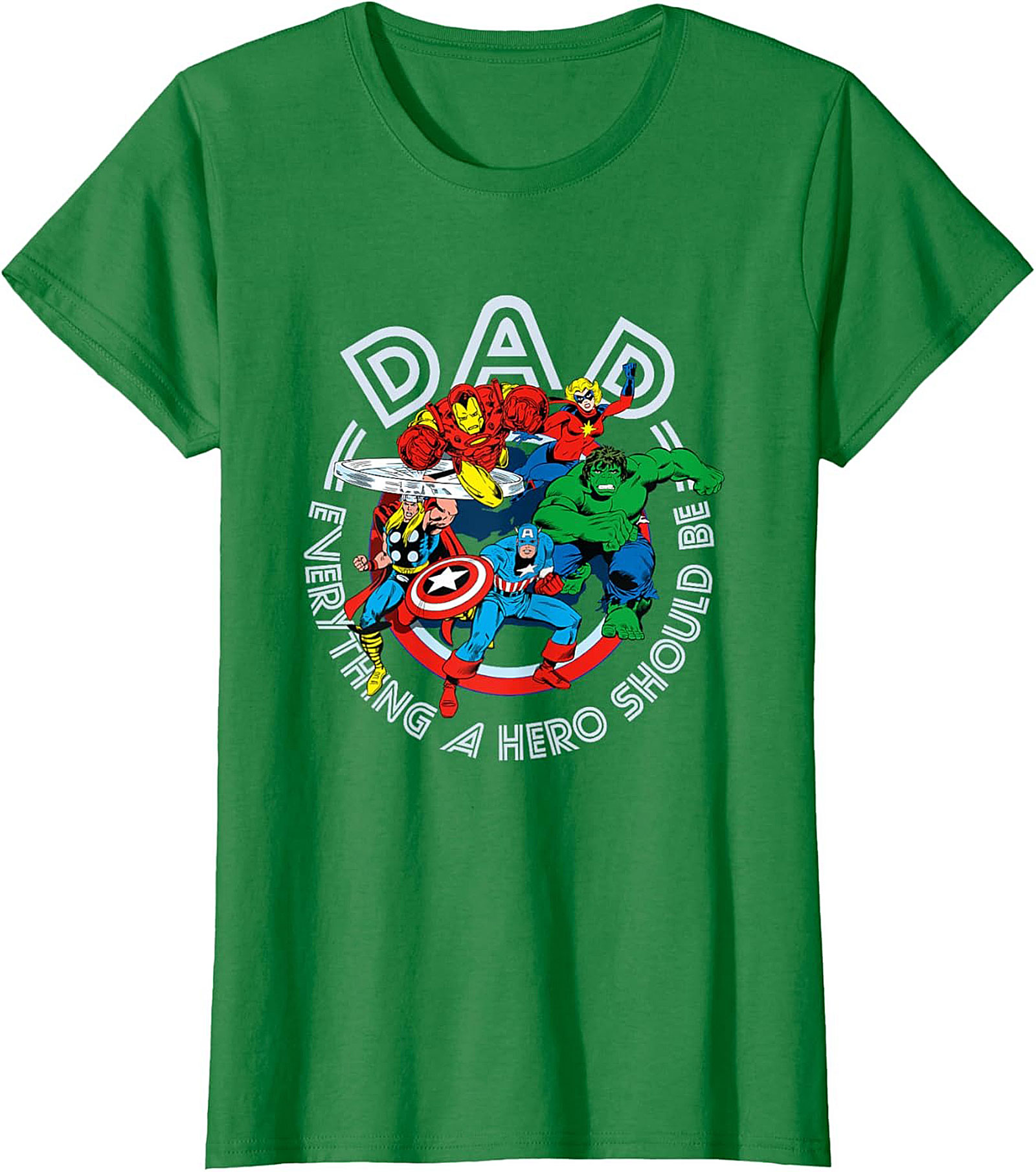 Superhero Dad Graphic Tee Marvel Hero Shirt Gift Idea