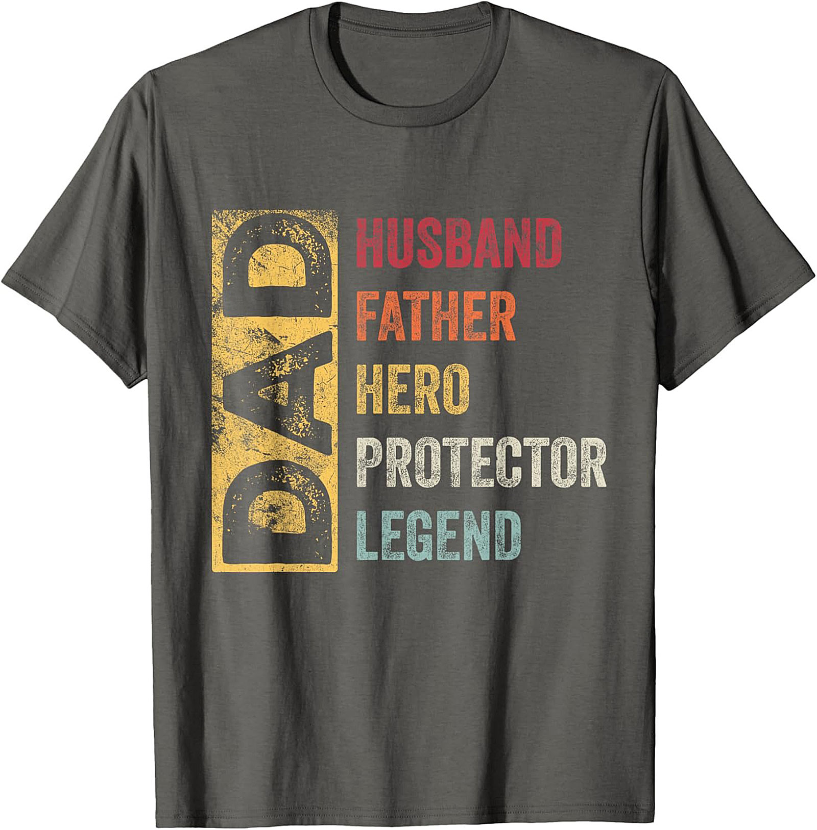 Legend Dad Graphic Tee Husband Father Hero Vintage Shirt