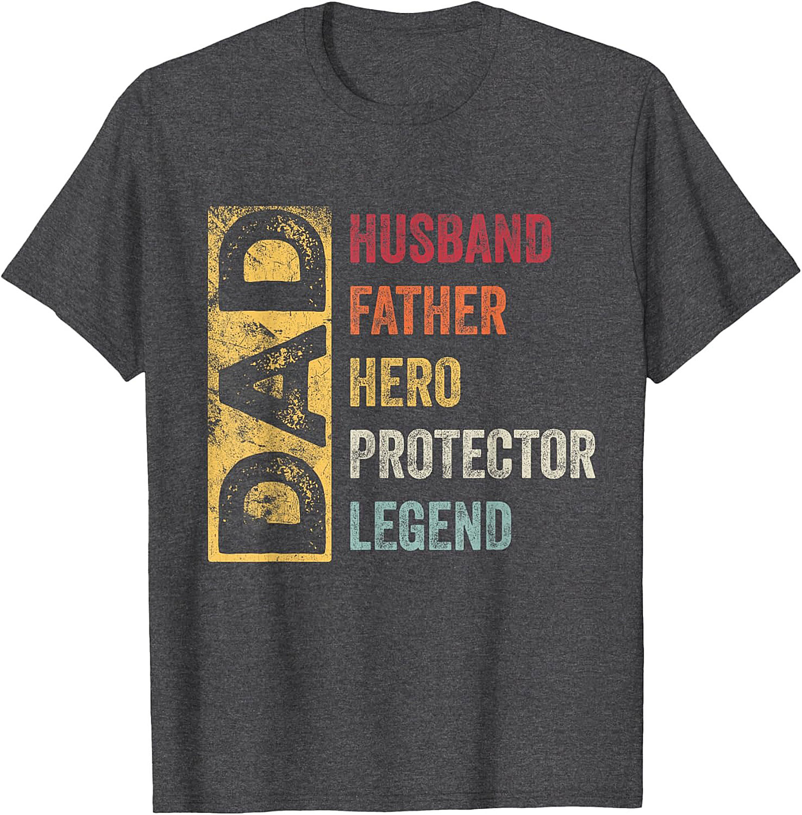 Legend Dad Graphic Tee Husband Father Hero Vintage Shirt