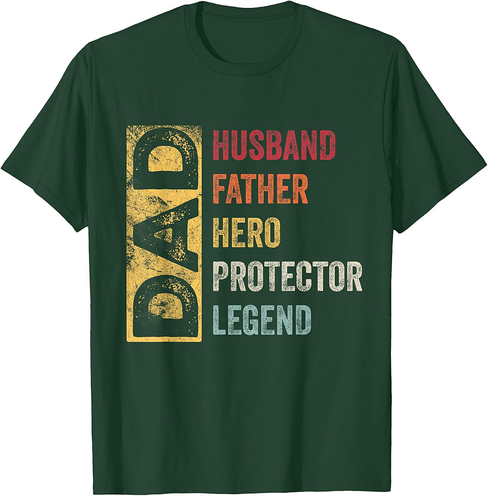 Legend Dad Graphic Tee Husband Father Hero Vintage Shirt
