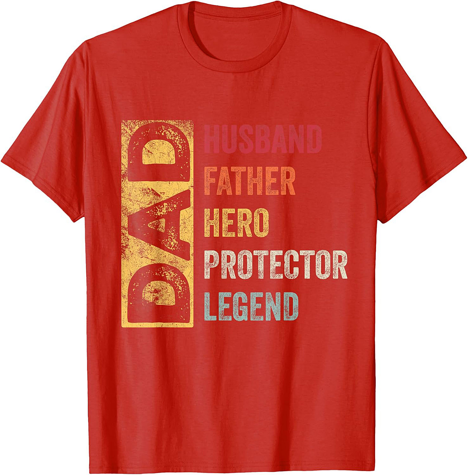 Legend Dad Graphic Tee Husband Father Hero Vintage Shirt