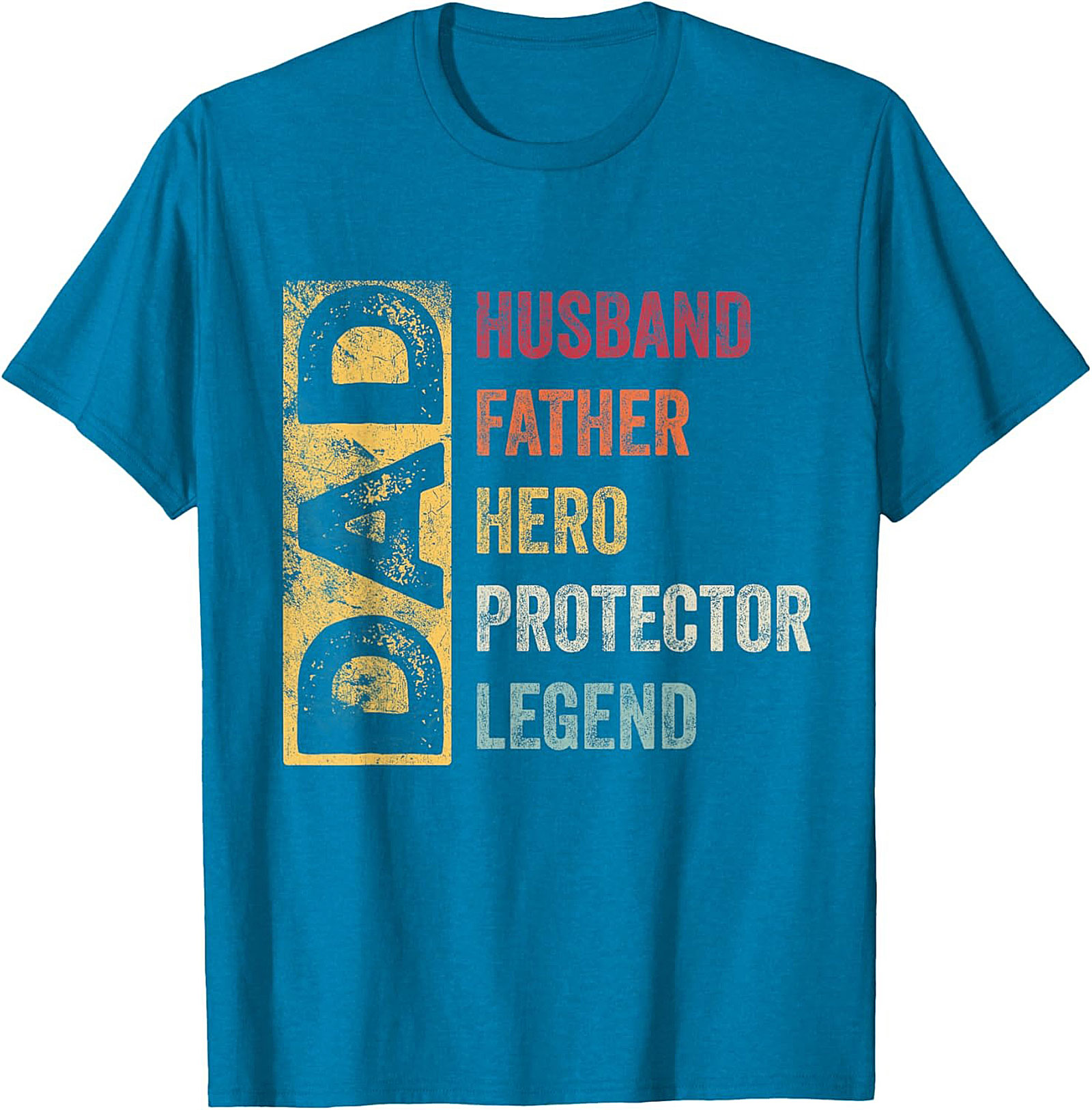 Legend Dad Graphic Tee Husband Father Hero Vintage Shirt