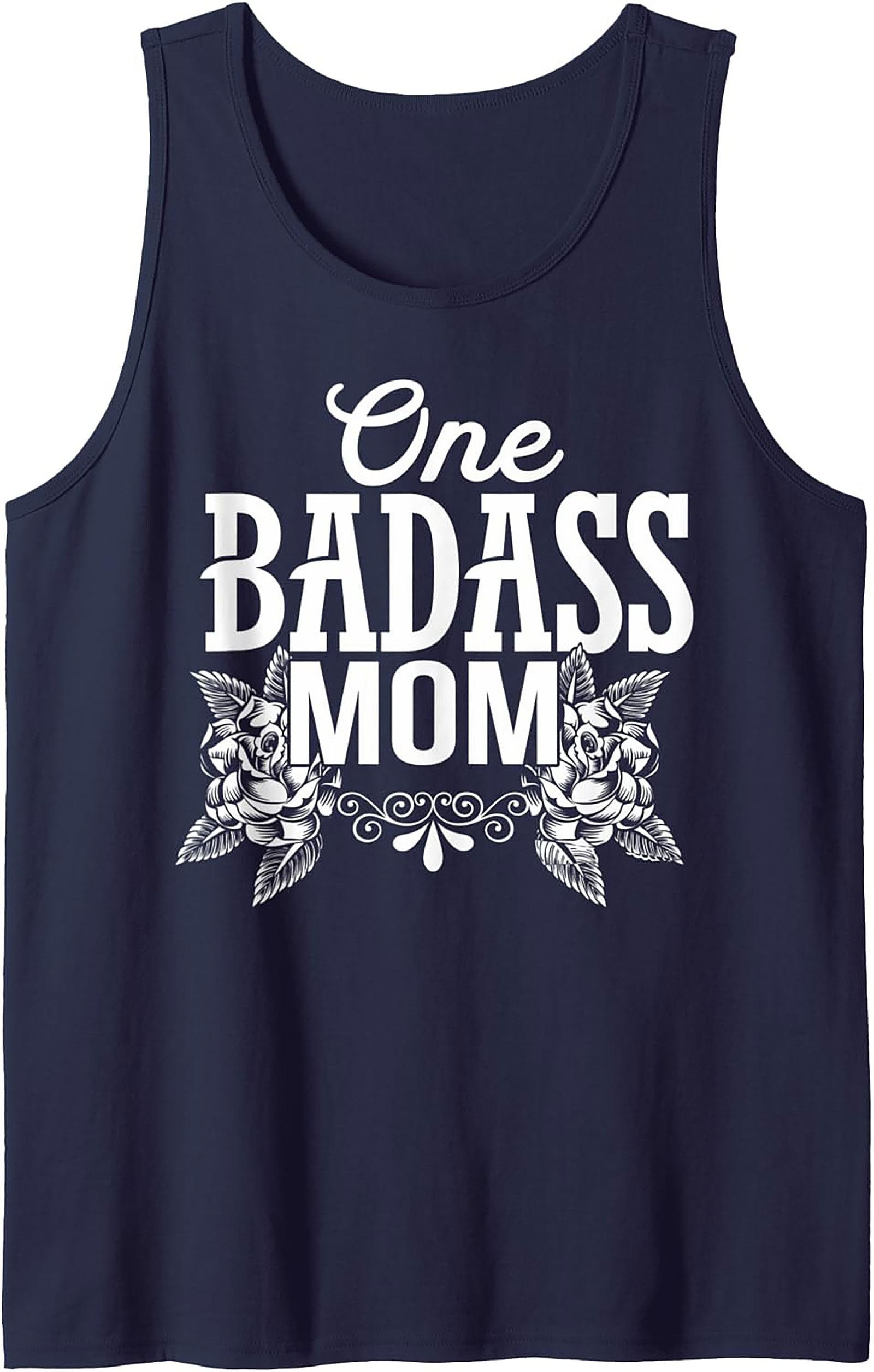 Badass Mom Graphic Tank Top Tattoo Style Sleeveless Shirt