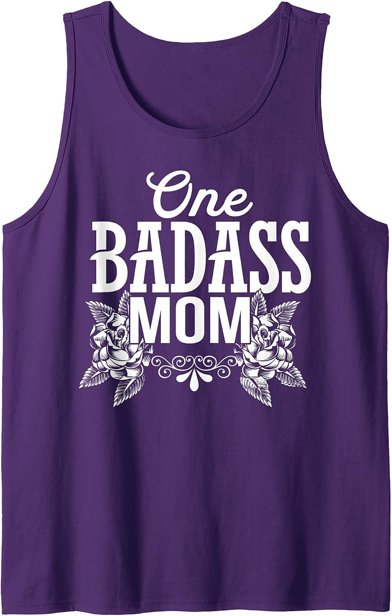 Badass Mom Graphic Tank Top Tattoo Style Sleeveless Shirt