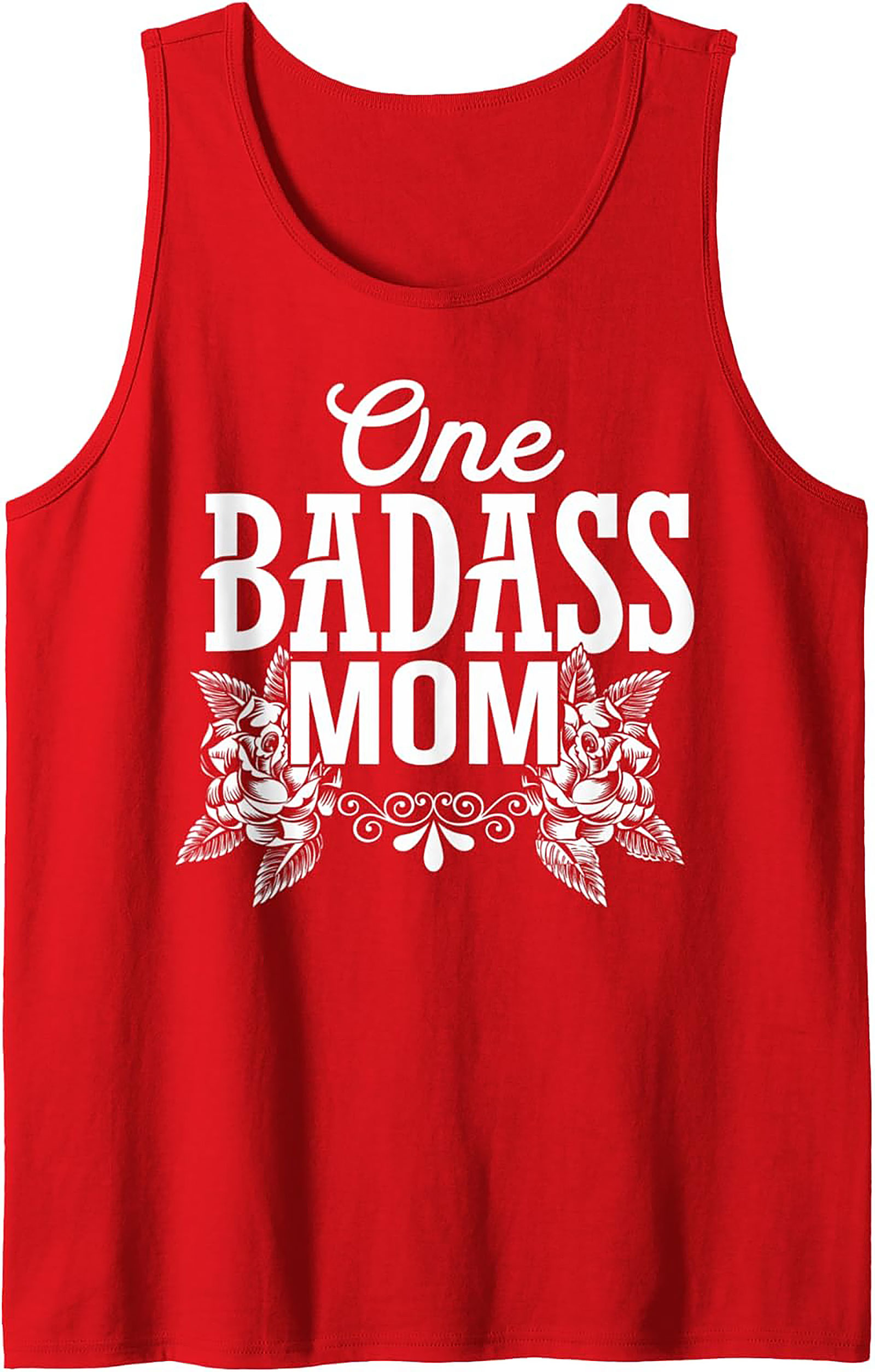 Badass Mom Graphic Tank Top Tattoo Style Sleeveless Shirt