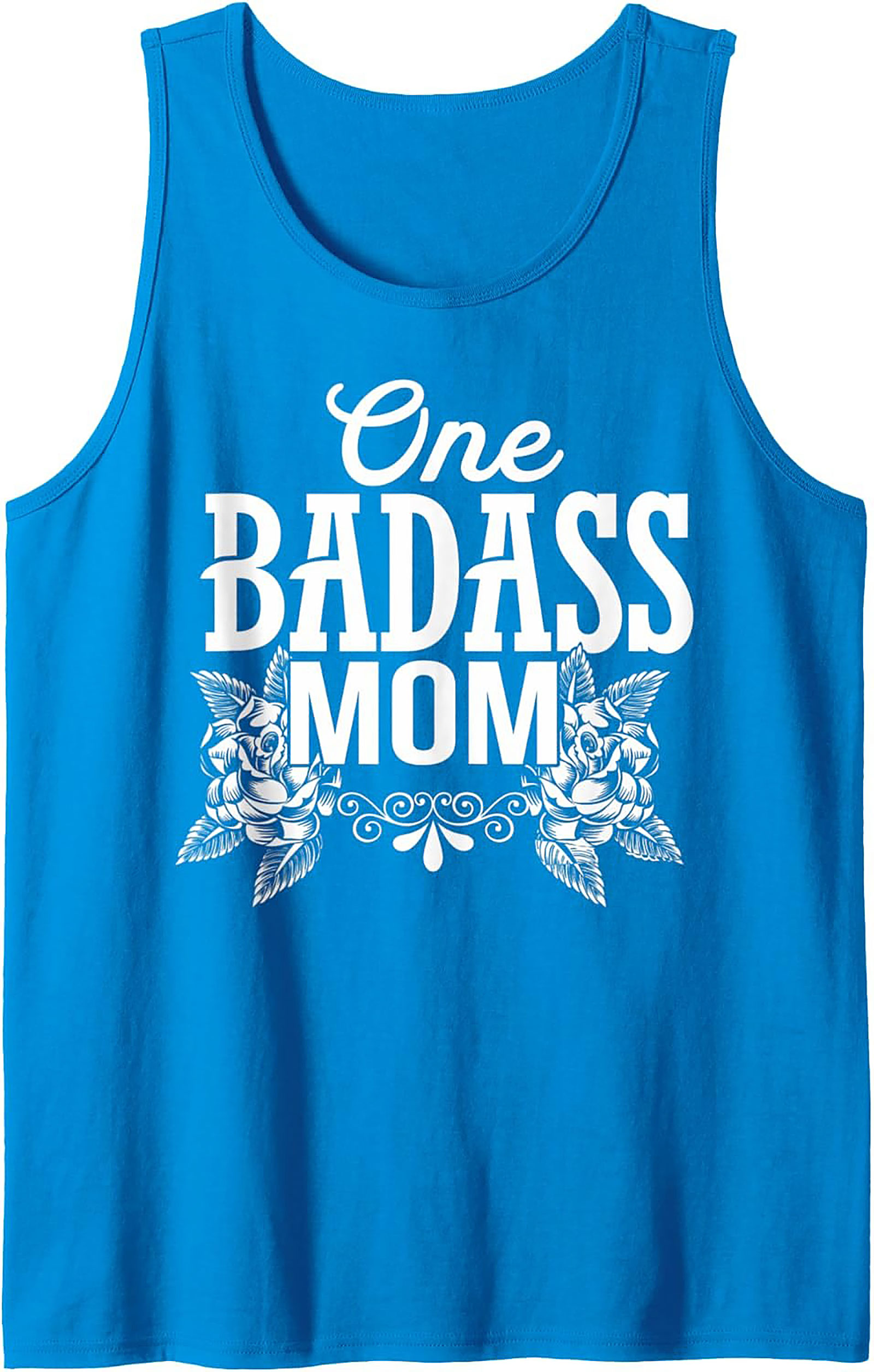 Badass Mom Graphic Tank Top Tattoo Style Sleeveless Shirt