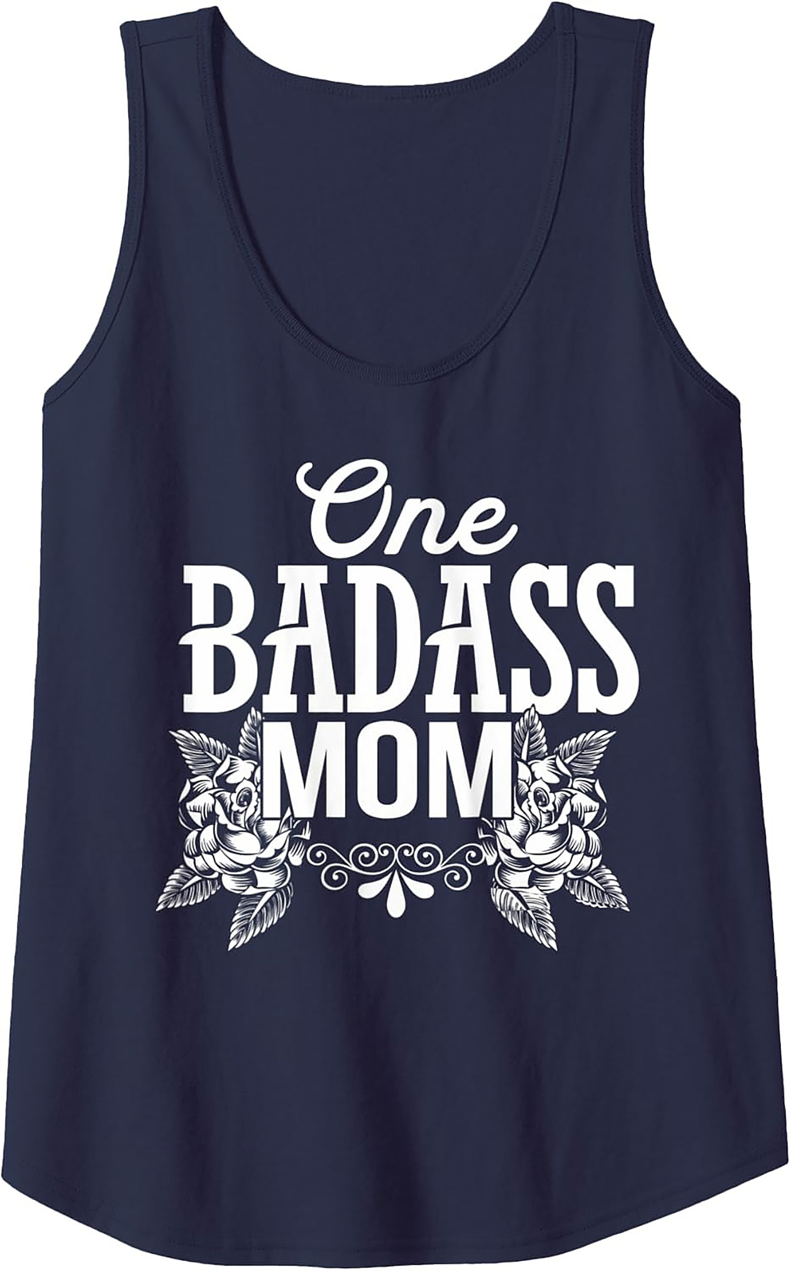 Badass Mom Graphic Tank Top Tattoo Style Sleeveless Shirt