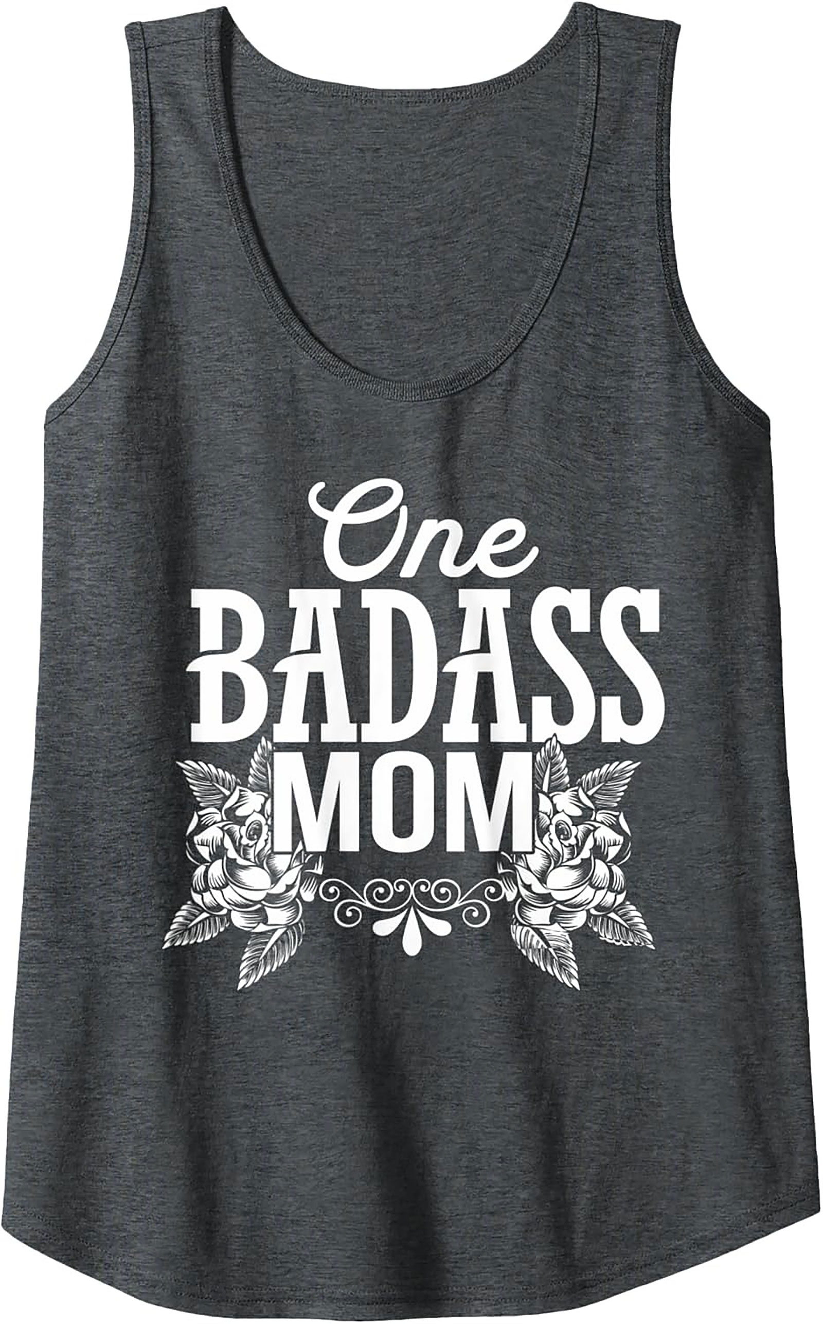Badass Mom Graphic Tank Top Tattoo Style Sleeveless Shirt