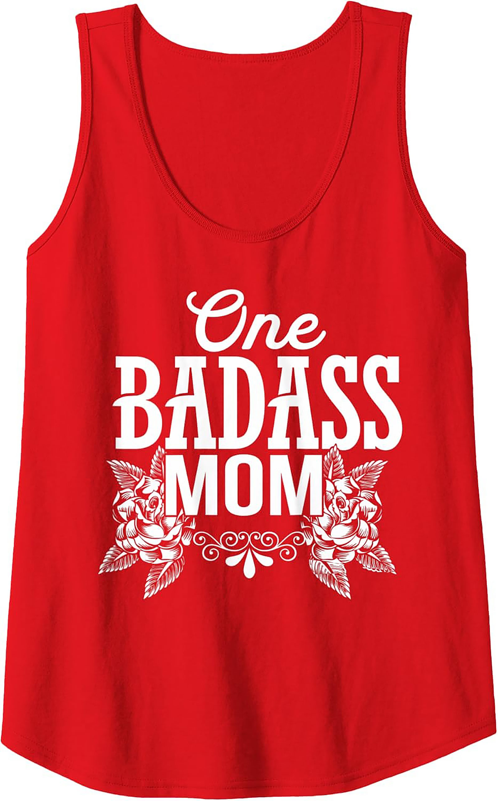 Badass Mom Graphic Tank Top Tattoo Style Sleeveless Shirt