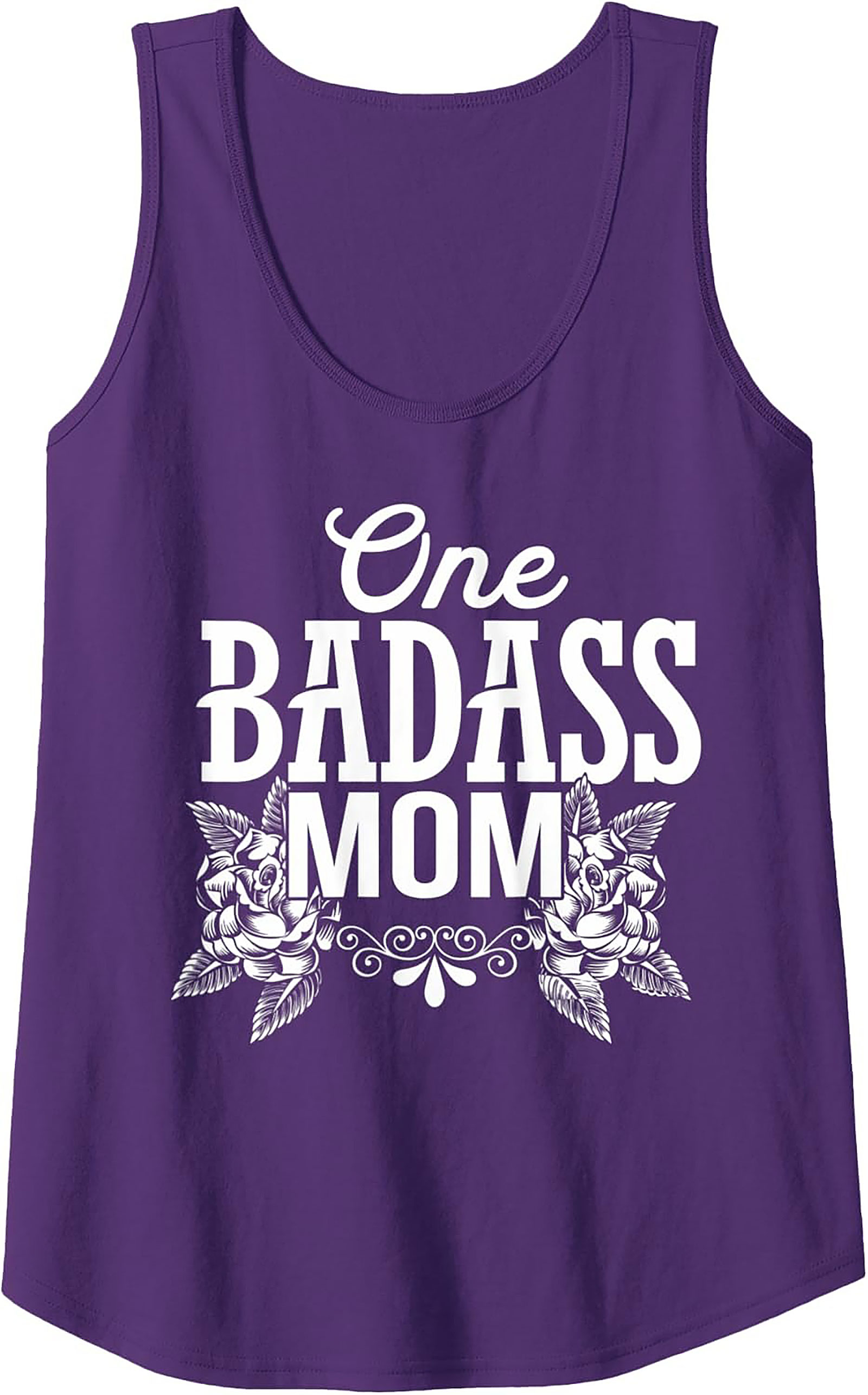 Badass Mom Graphic Tank Top Tattoo Style Sleeveless Shirt