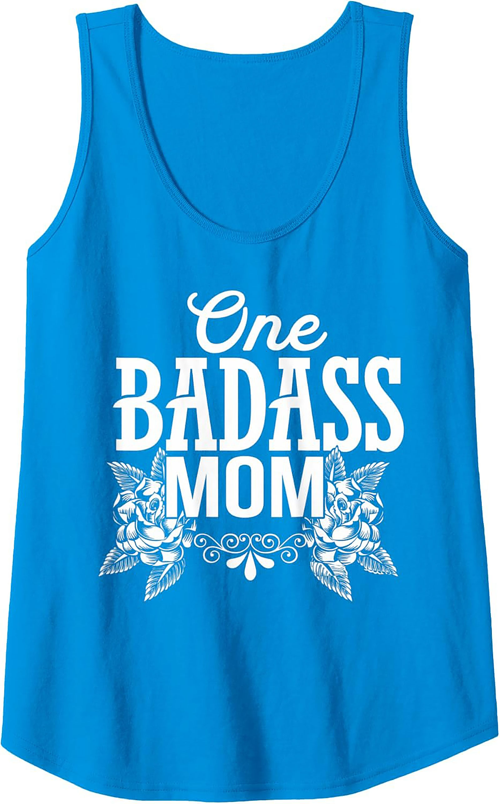 Badass Mom Graphic Tank Top Tattoo Style Sleeveless Shirt