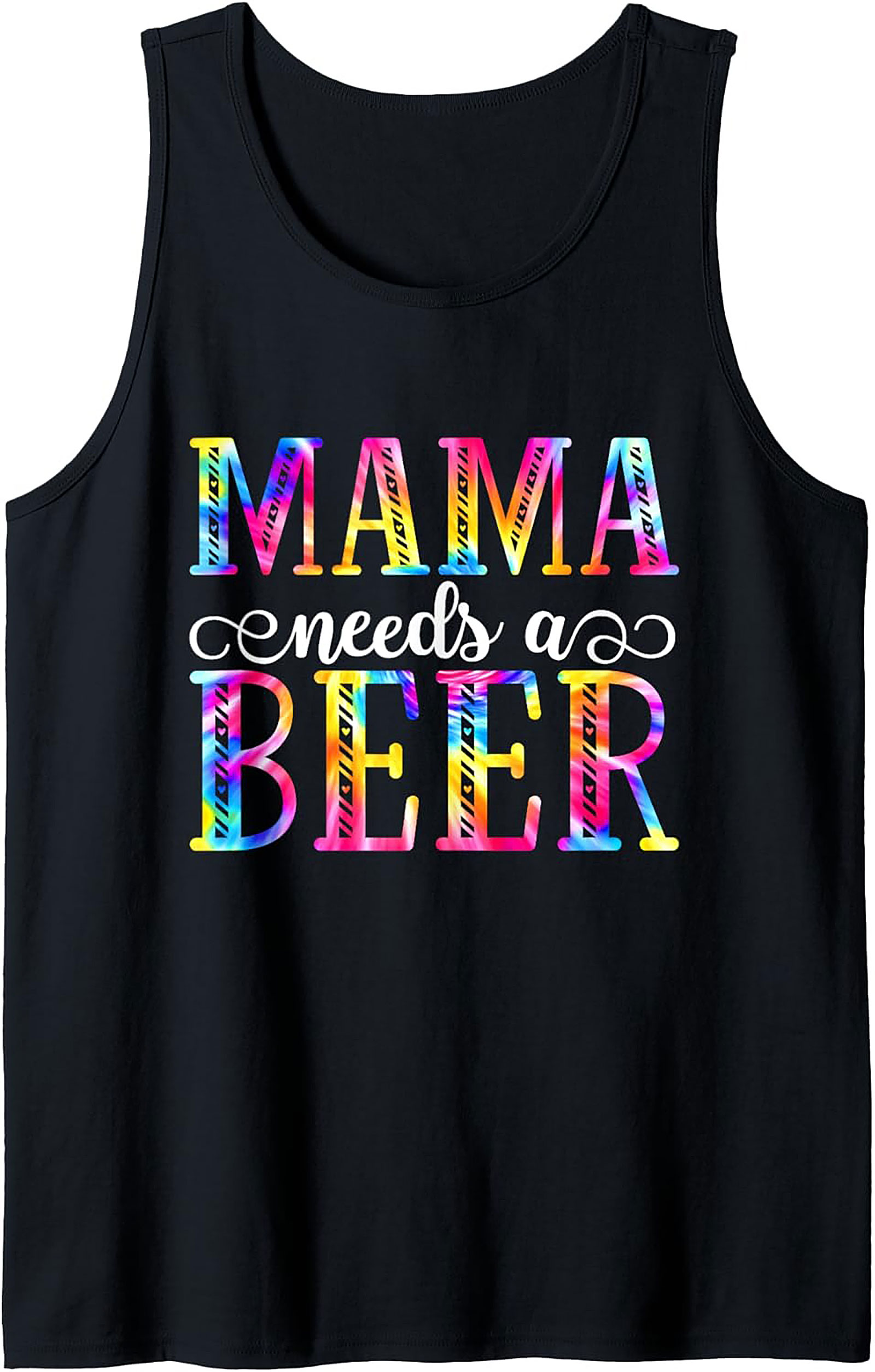 Mama Needs Beer Funny Graphic Tank Top Unisex Summer Wear