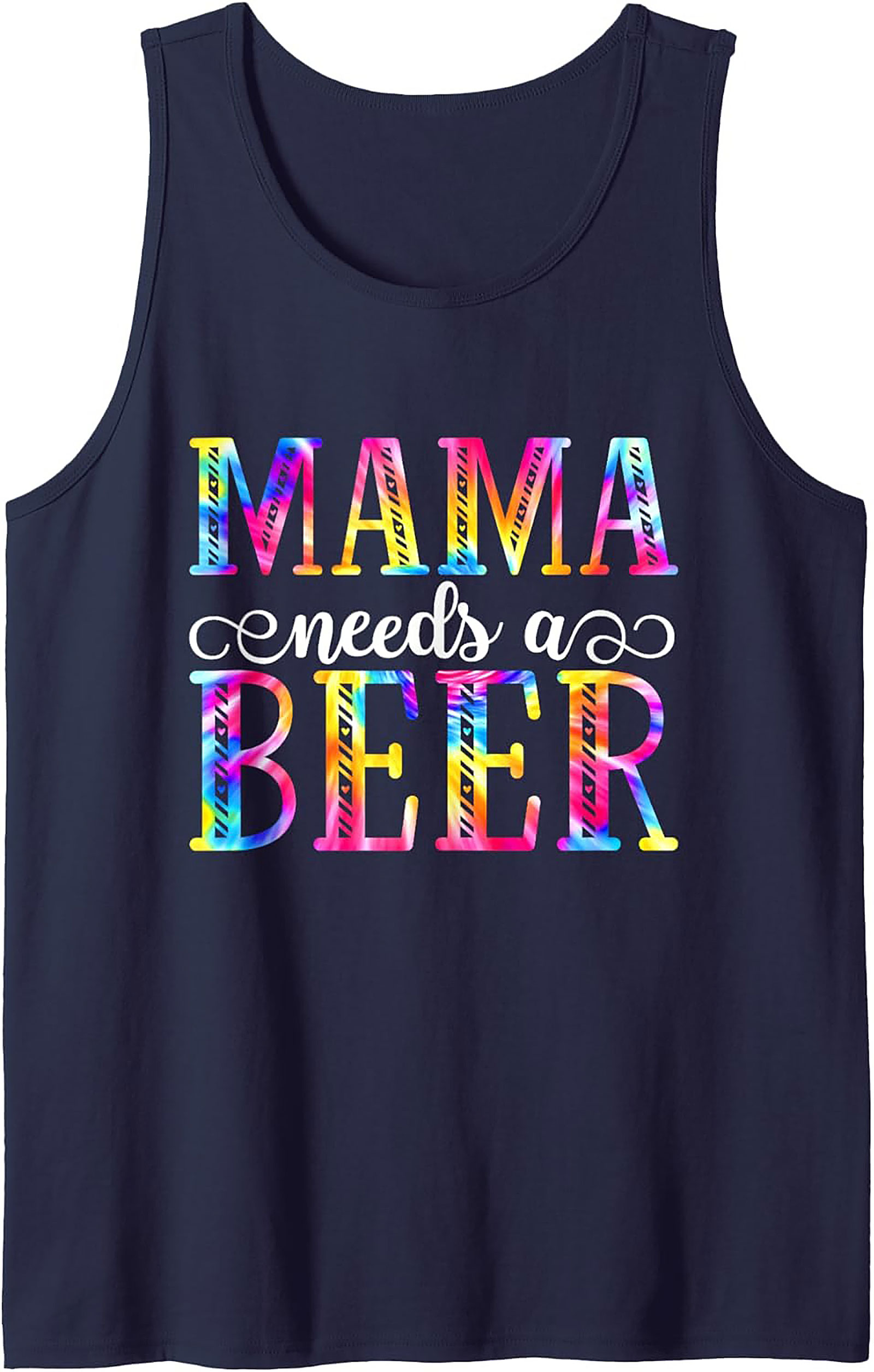 Mama Needs Beer Funny Graphic Tank Top Unisex Summer Wear