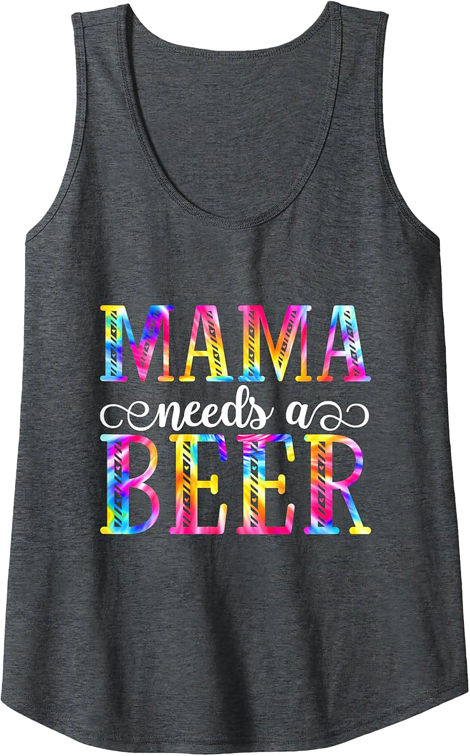 Mama Needs Beer Funny Graphic Tank Top Unisex Summer Wear